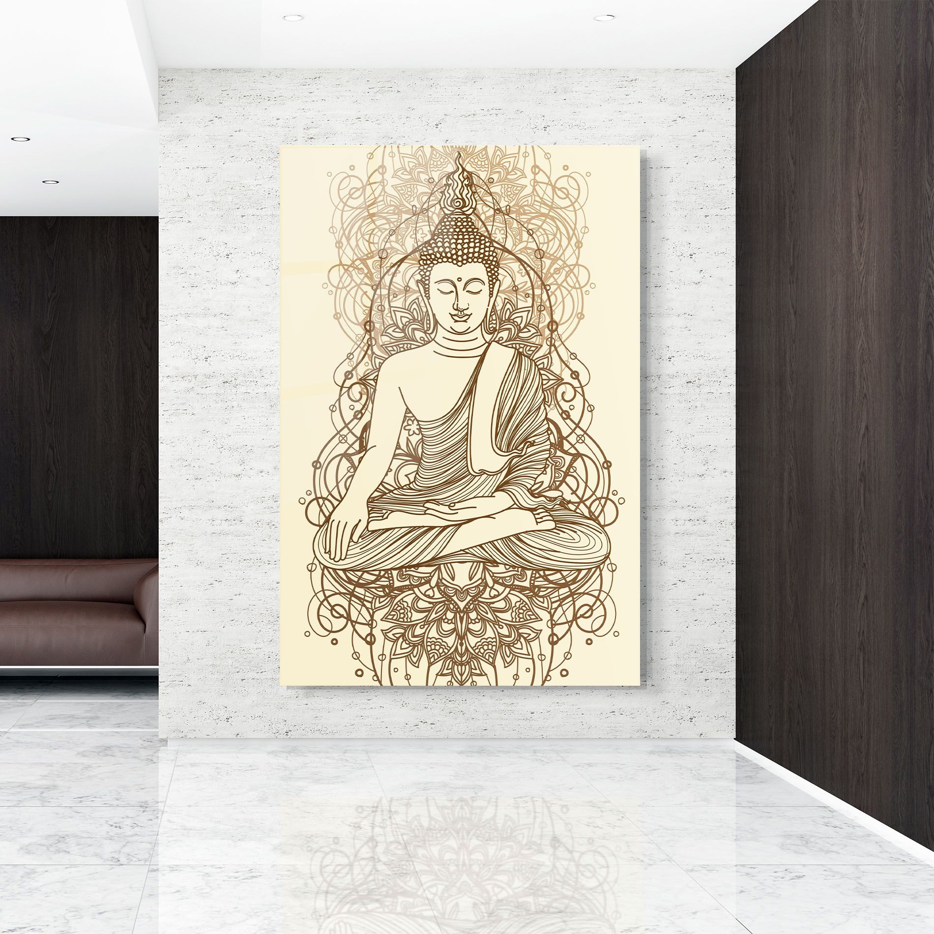 Brown Line Buddha mockup 9