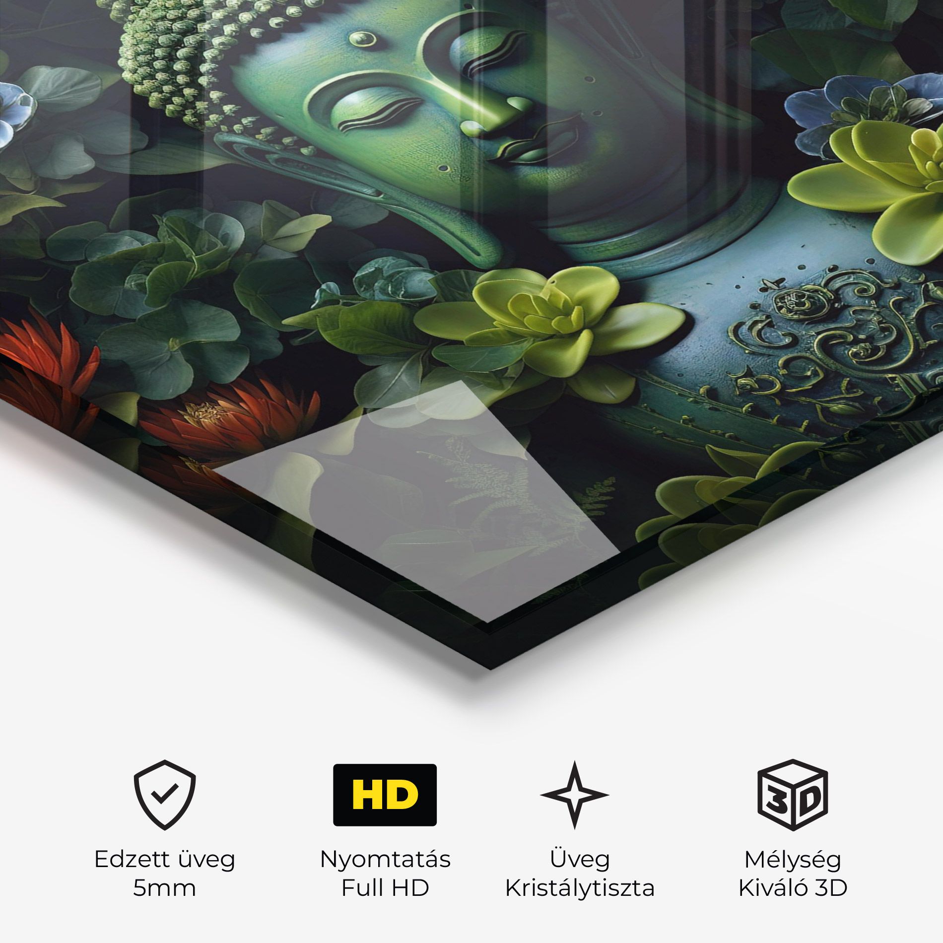 Blue Light Buddha mockup 3