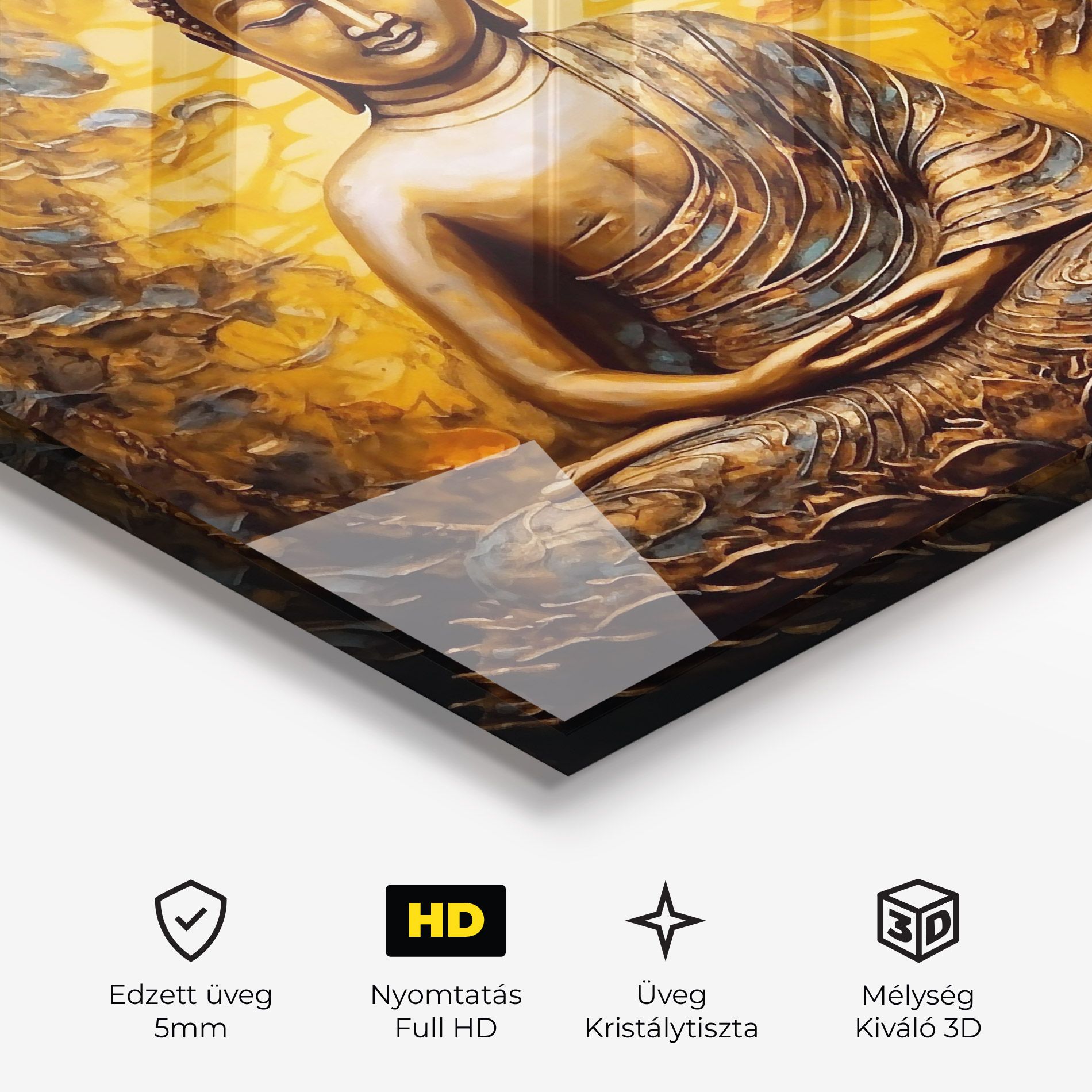 Gold Grey Buddha mockup 3