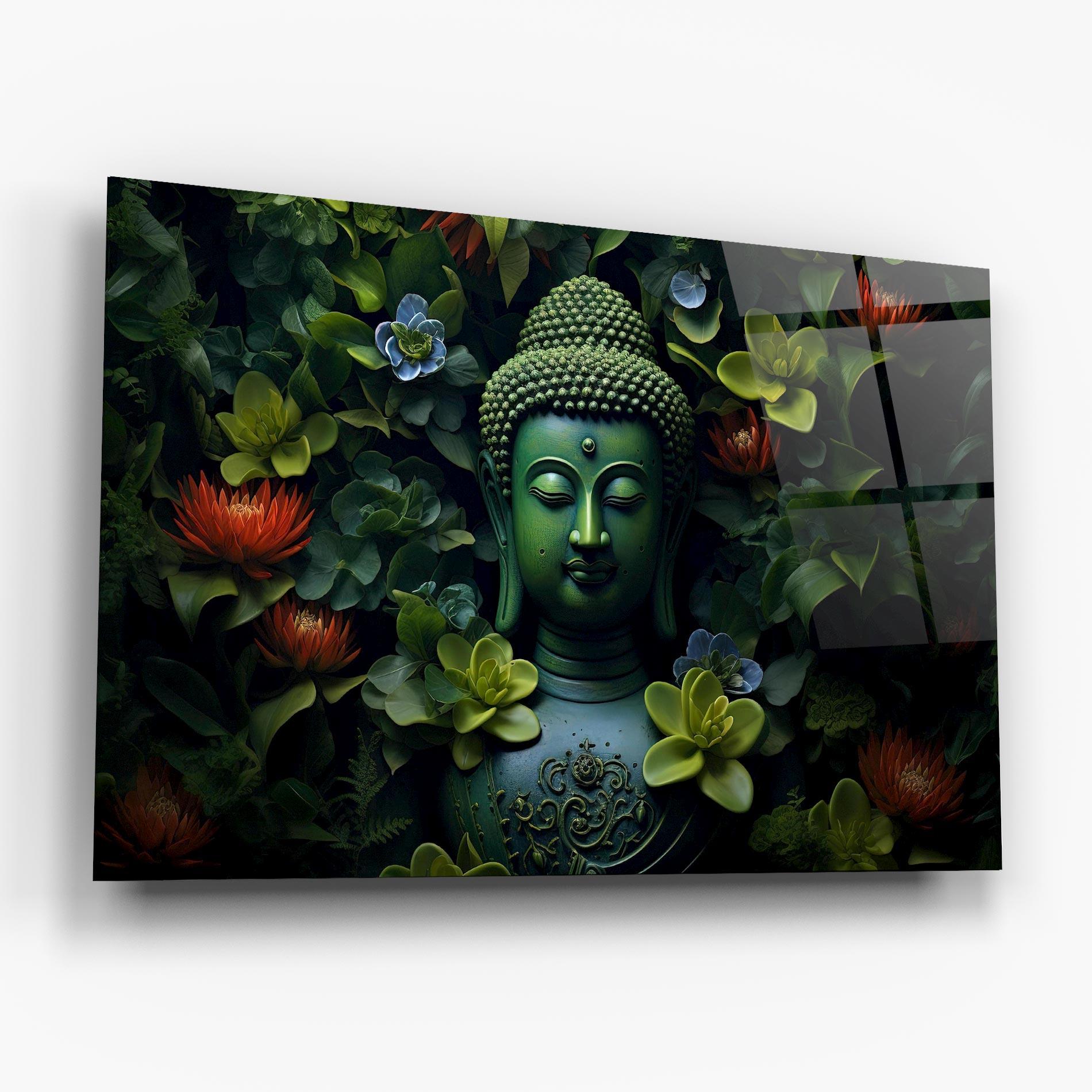 Üvegkép Blue Light Buddha mockup 6