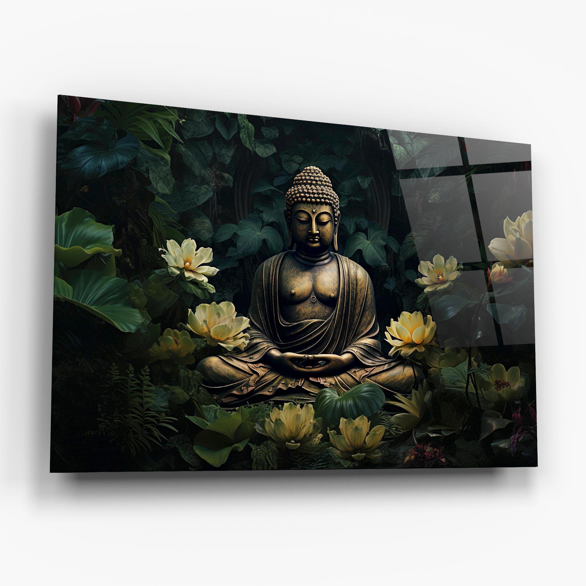 Üvegkép Calm Buddha Art mockup 6