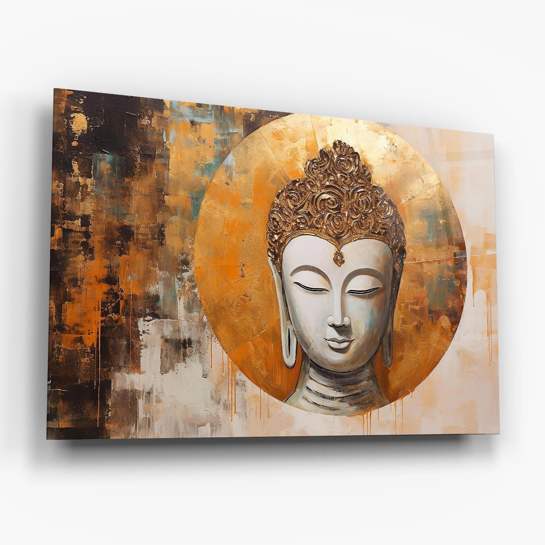 Cream Circle Buddha mockup 6