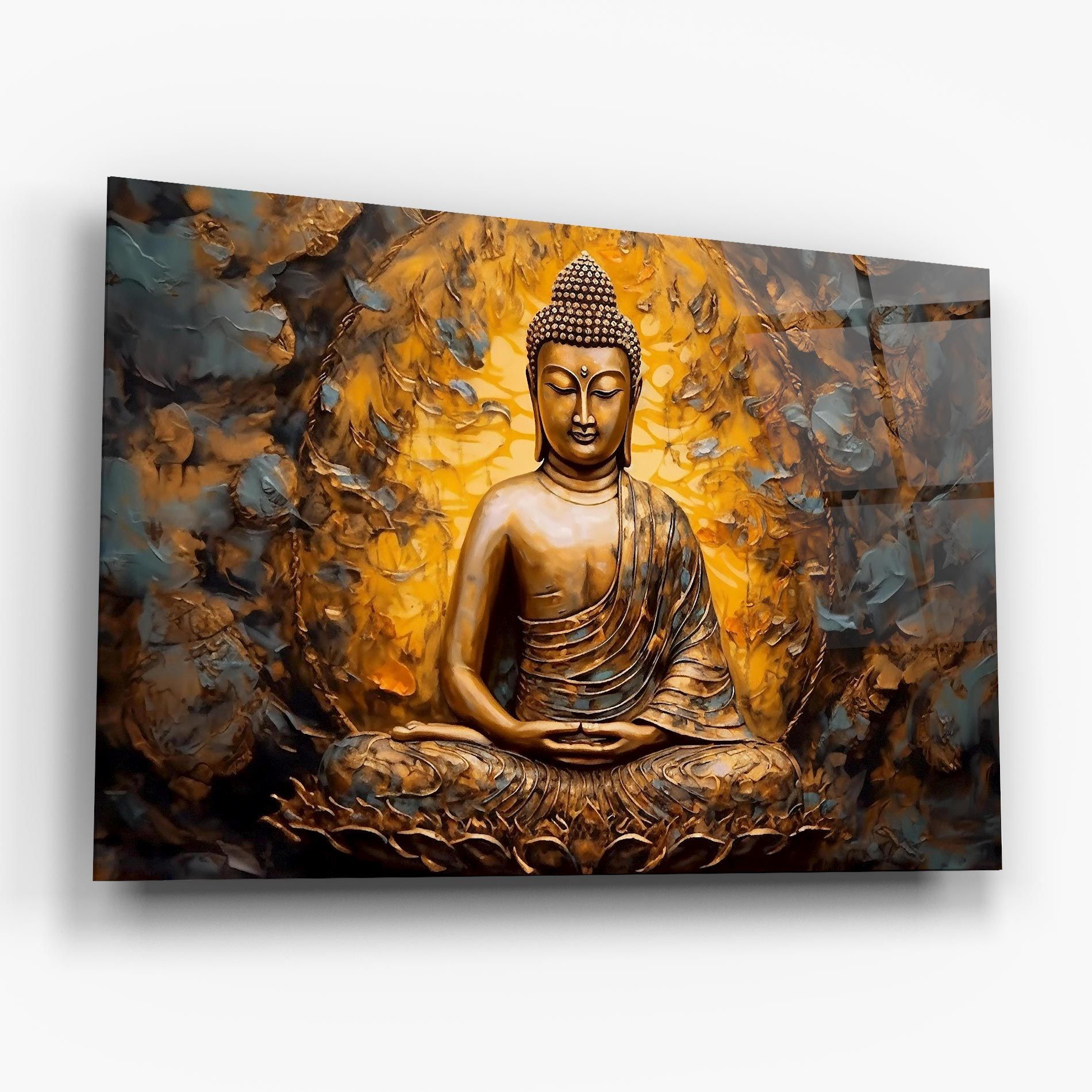 Gold Grey Buddha mockup 6