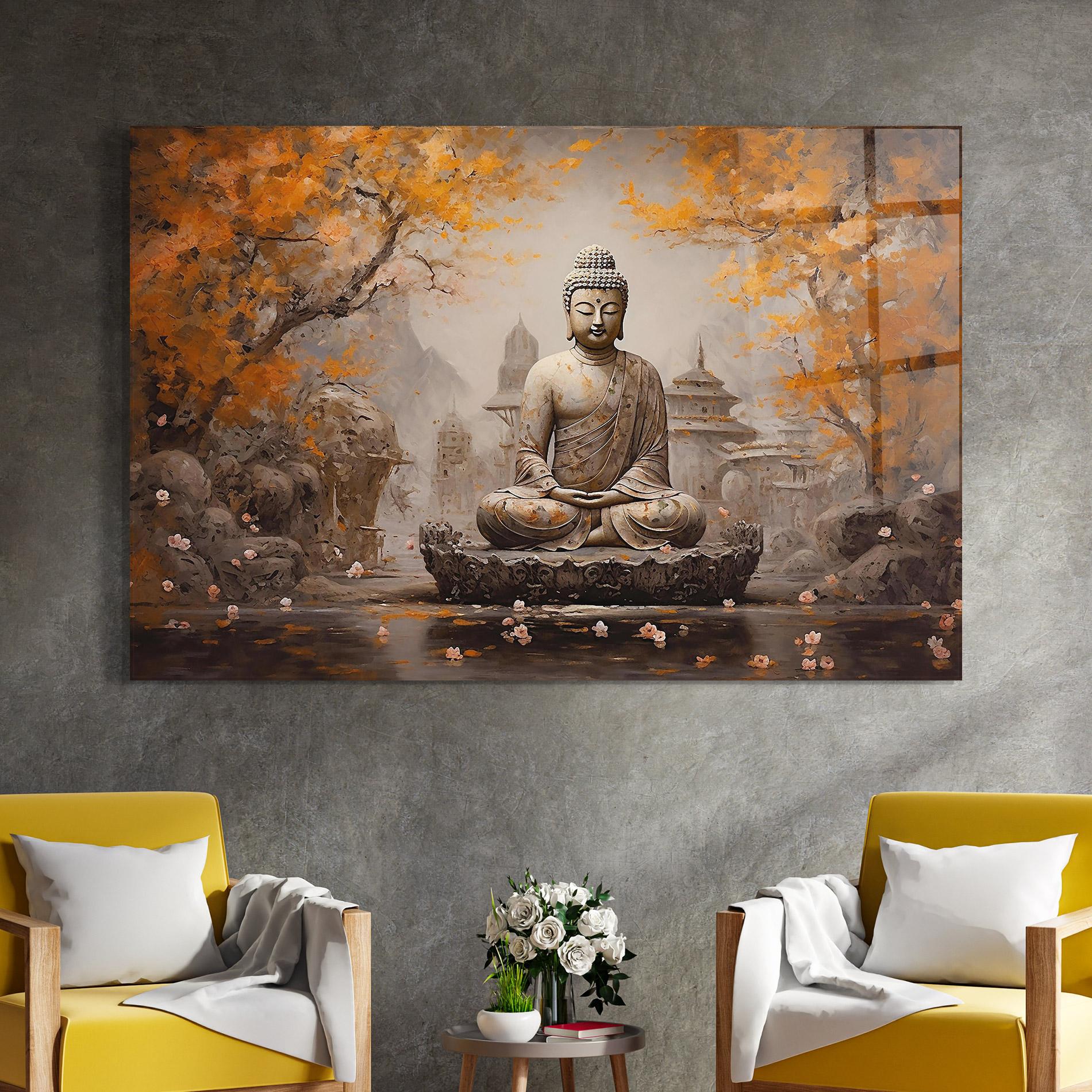 Üvegkép Beautiful Buddha Art mockup 4