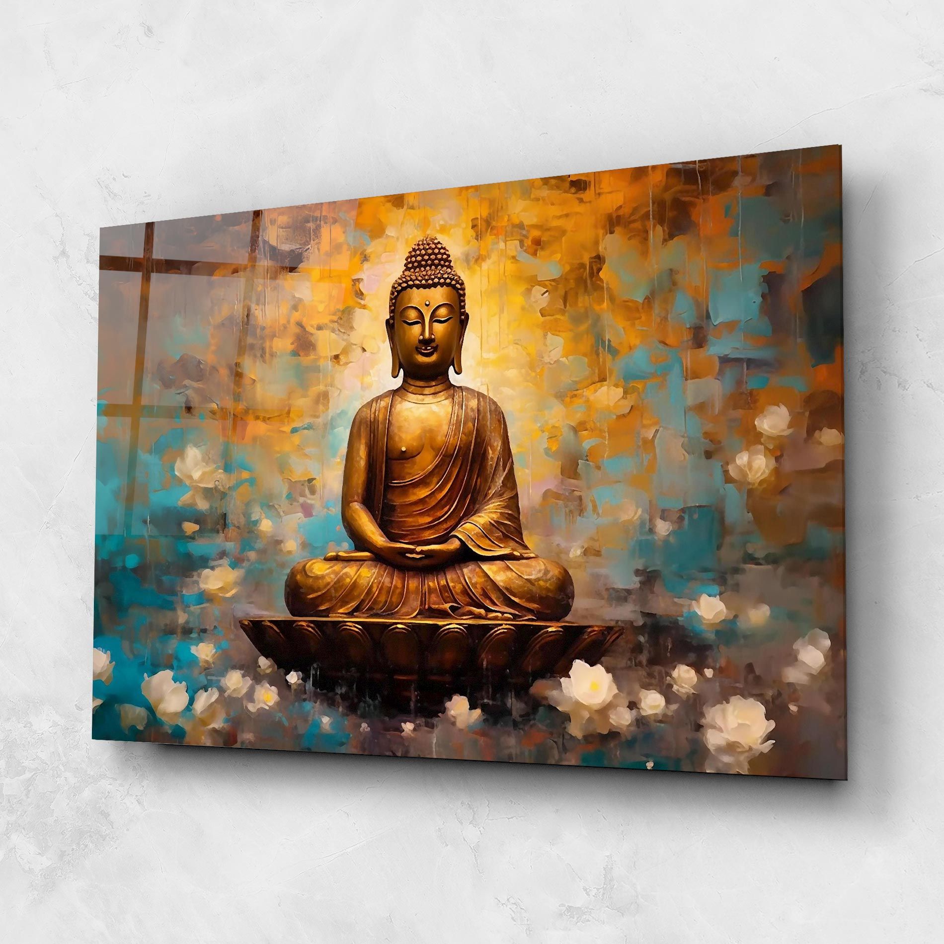Blue Gold Buddha mockup 1