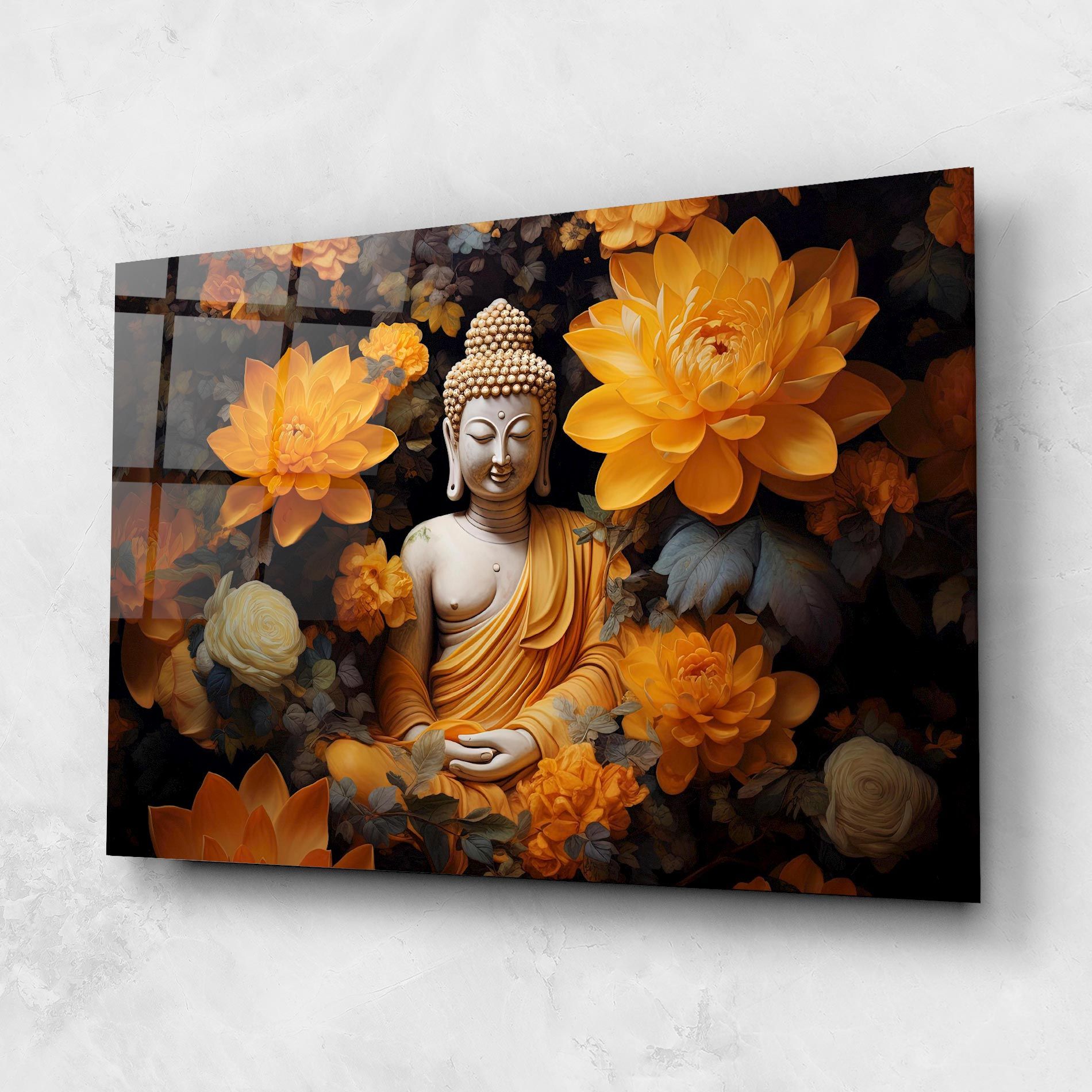 Buddha Big Flowers mockup 1