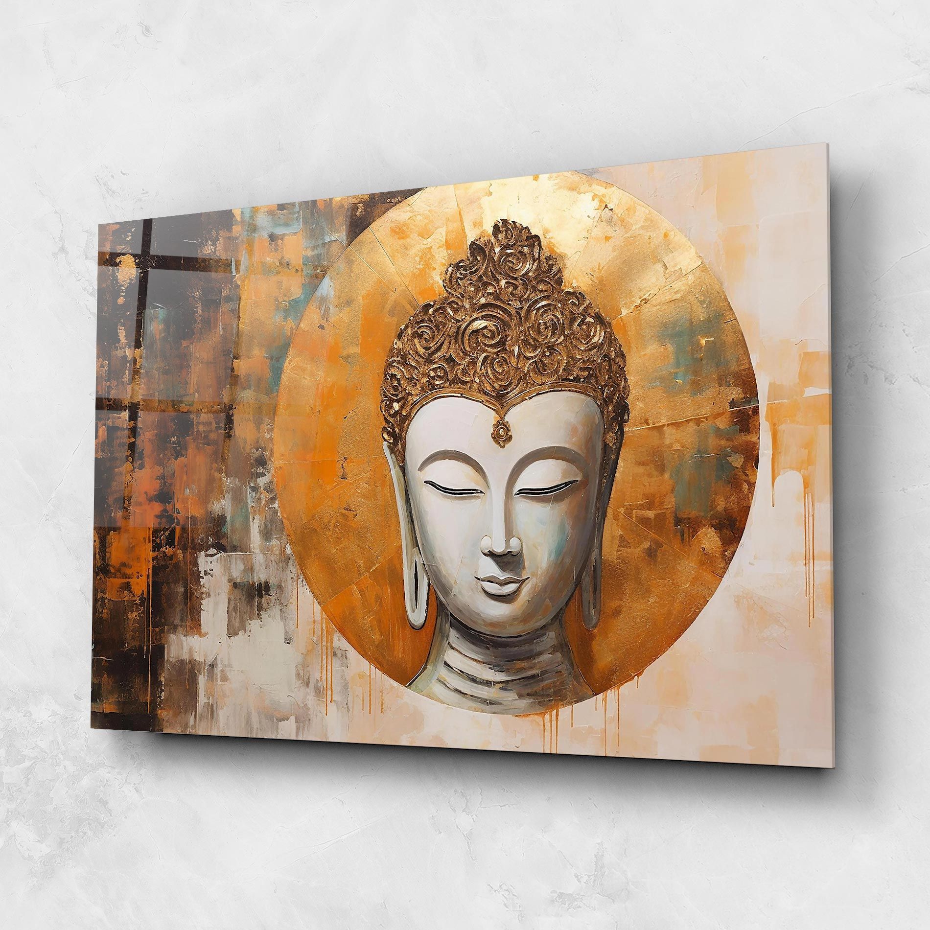 Cream Circle Buddha mockup 1