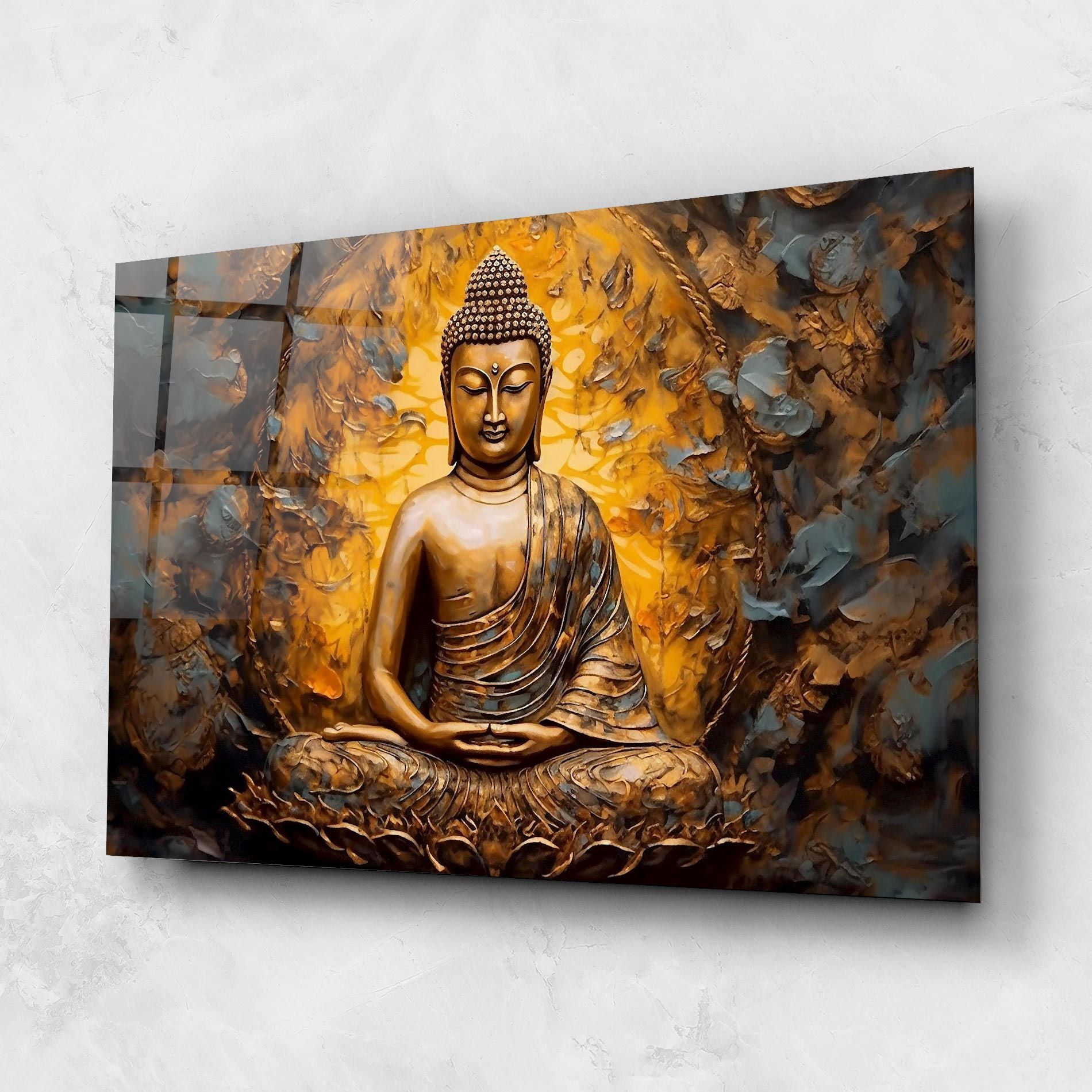 Gold Grey Buddha mockup 1