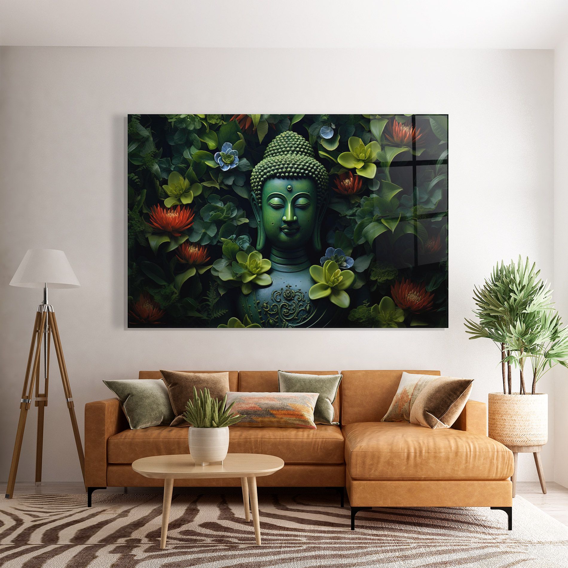 Blue Light Buddha mockup 7