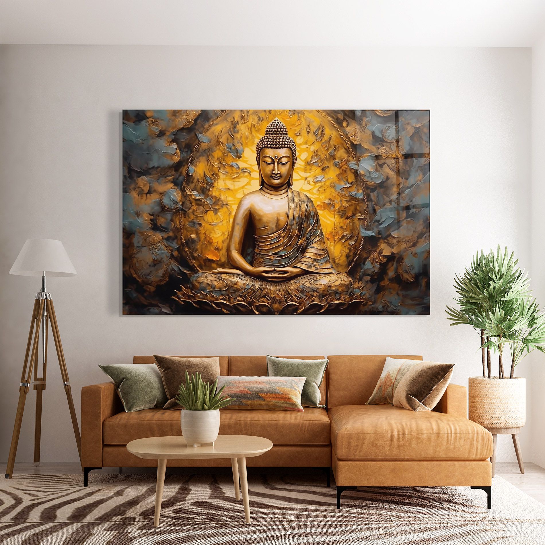 Gold Grey Buddha mockup 7
