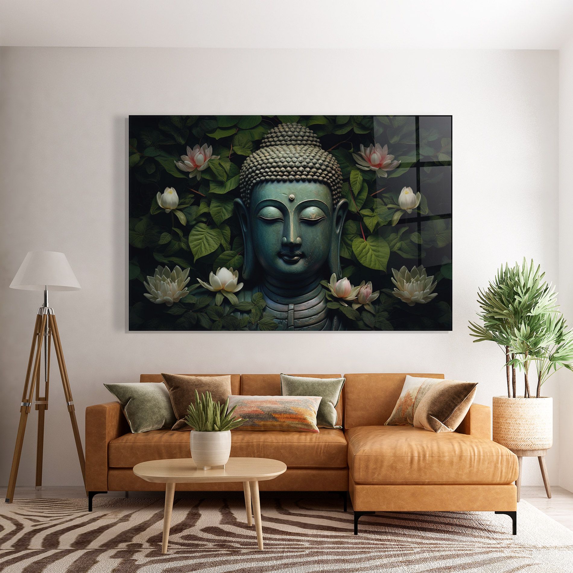 Green Statue Buddha mockup 7