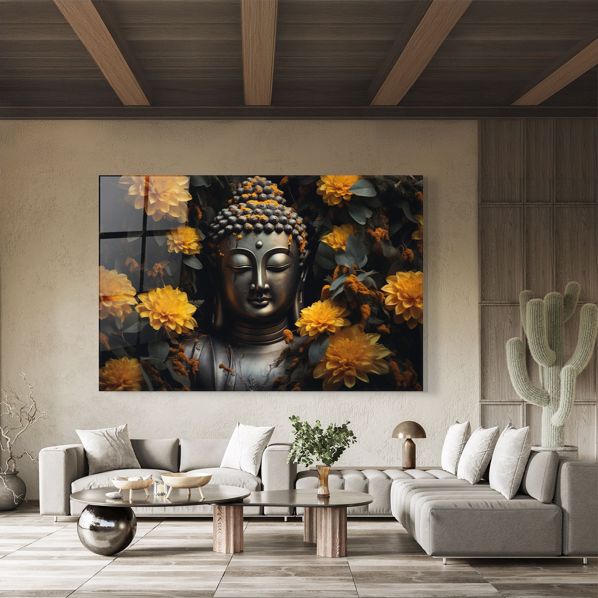 Buddha Peace Statue mockup 8
