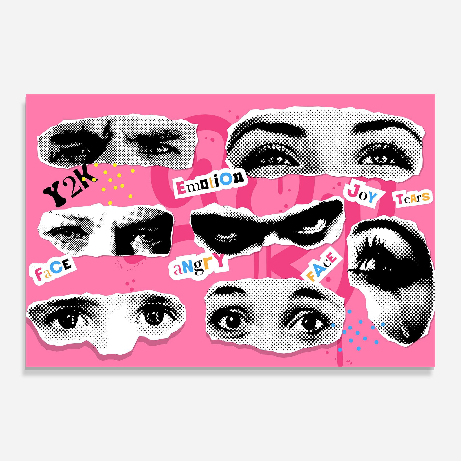 Üvegkép Eye Type mockup 0