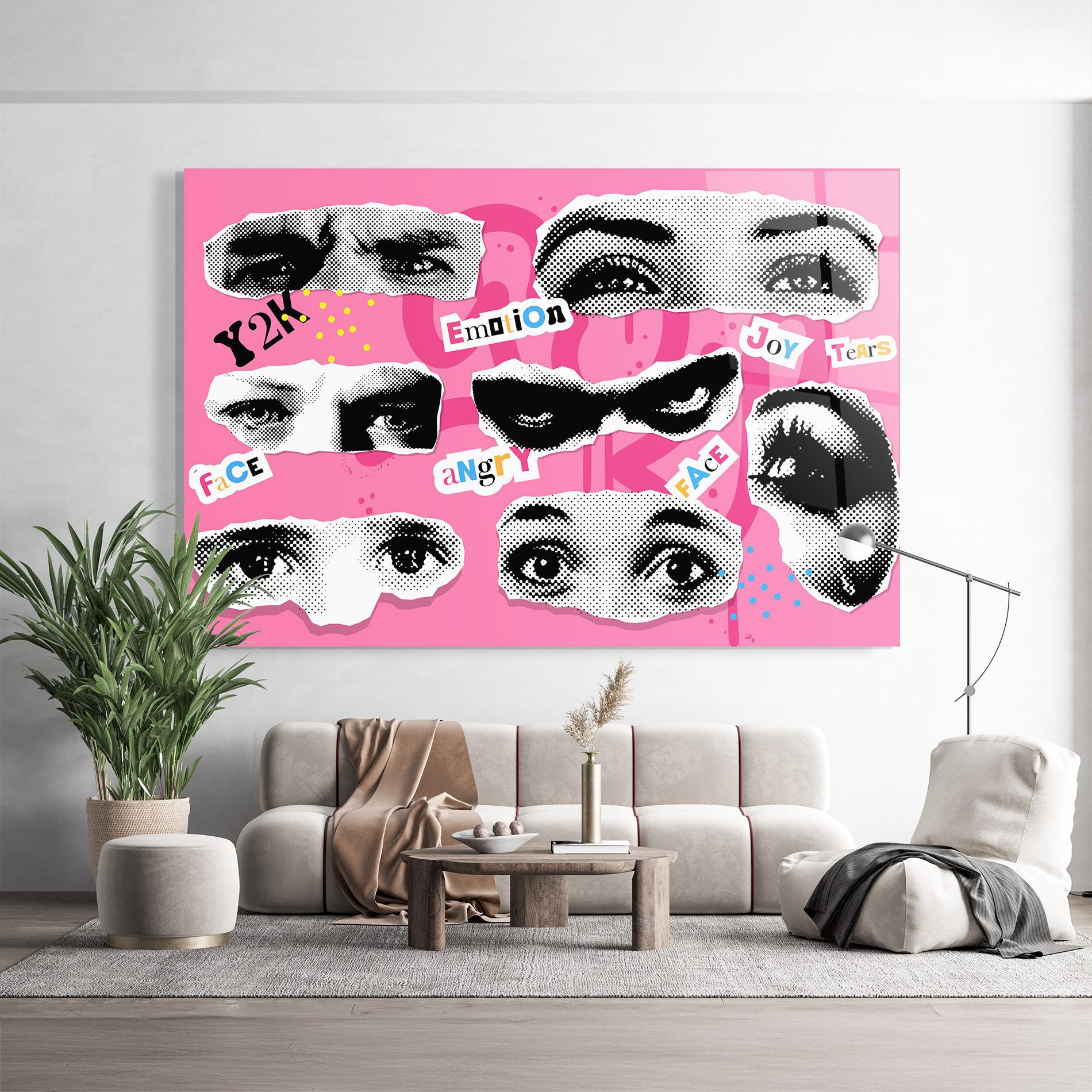 Üvegkép Eye Type mockup 9