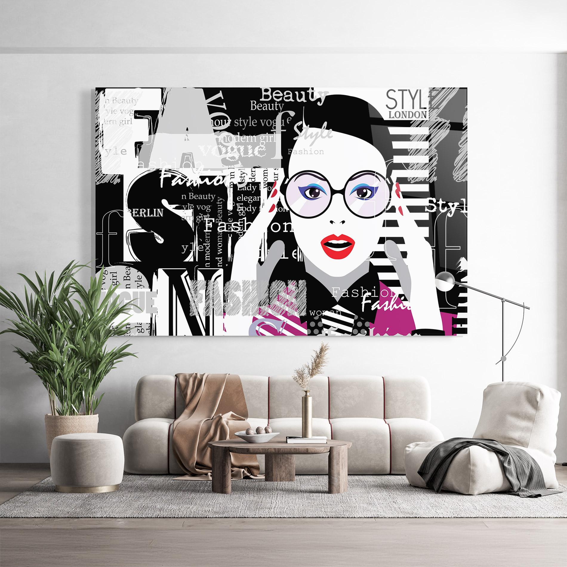 Üvegkép Fashion Collage mockup 9