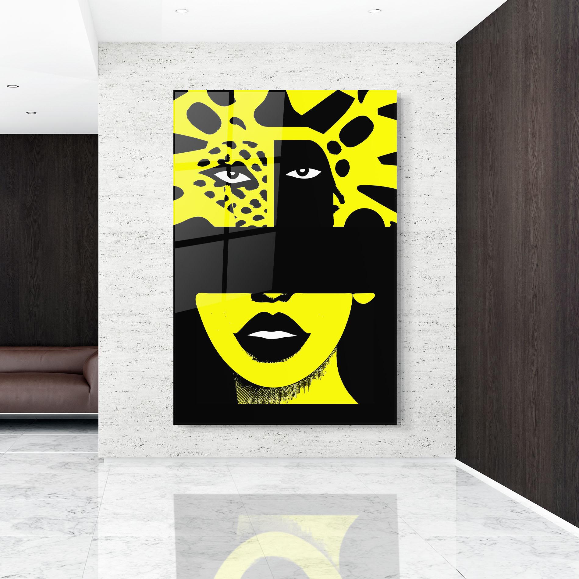 Üvegkép Jaguar Woman Art mockup 9