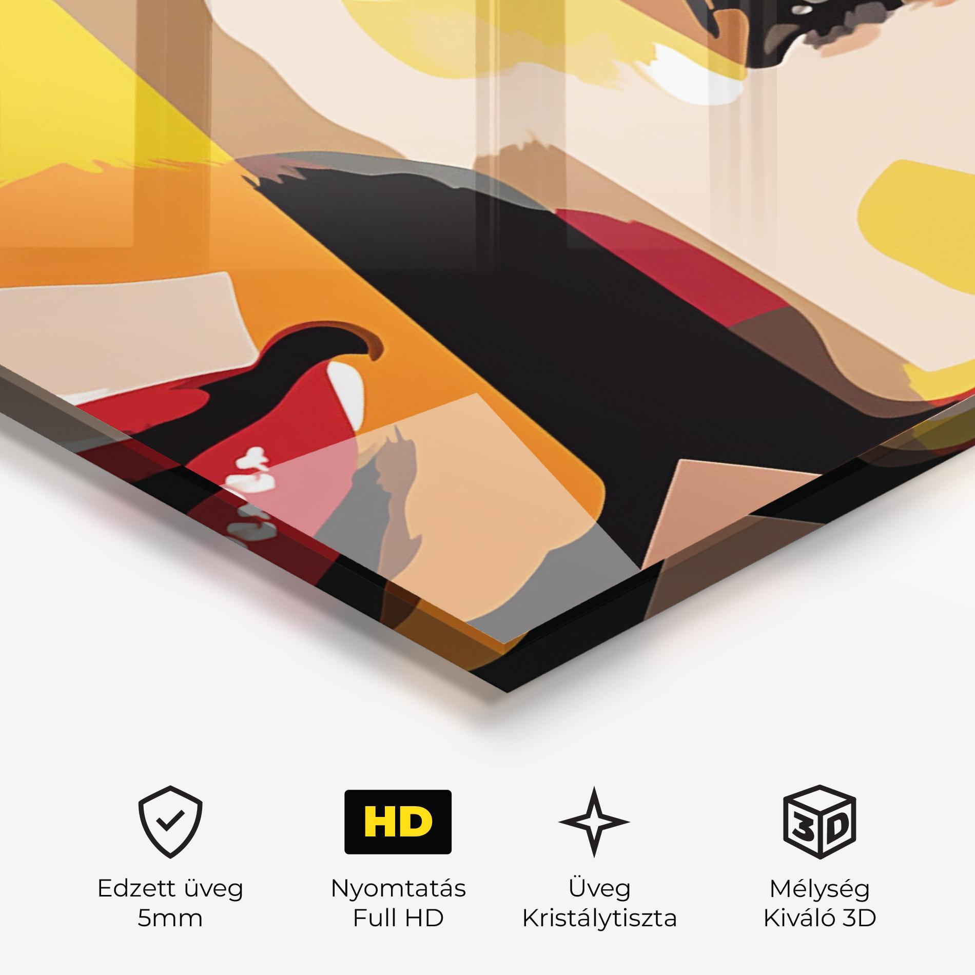 Üvegkép Beauty Woman Art mockup 3