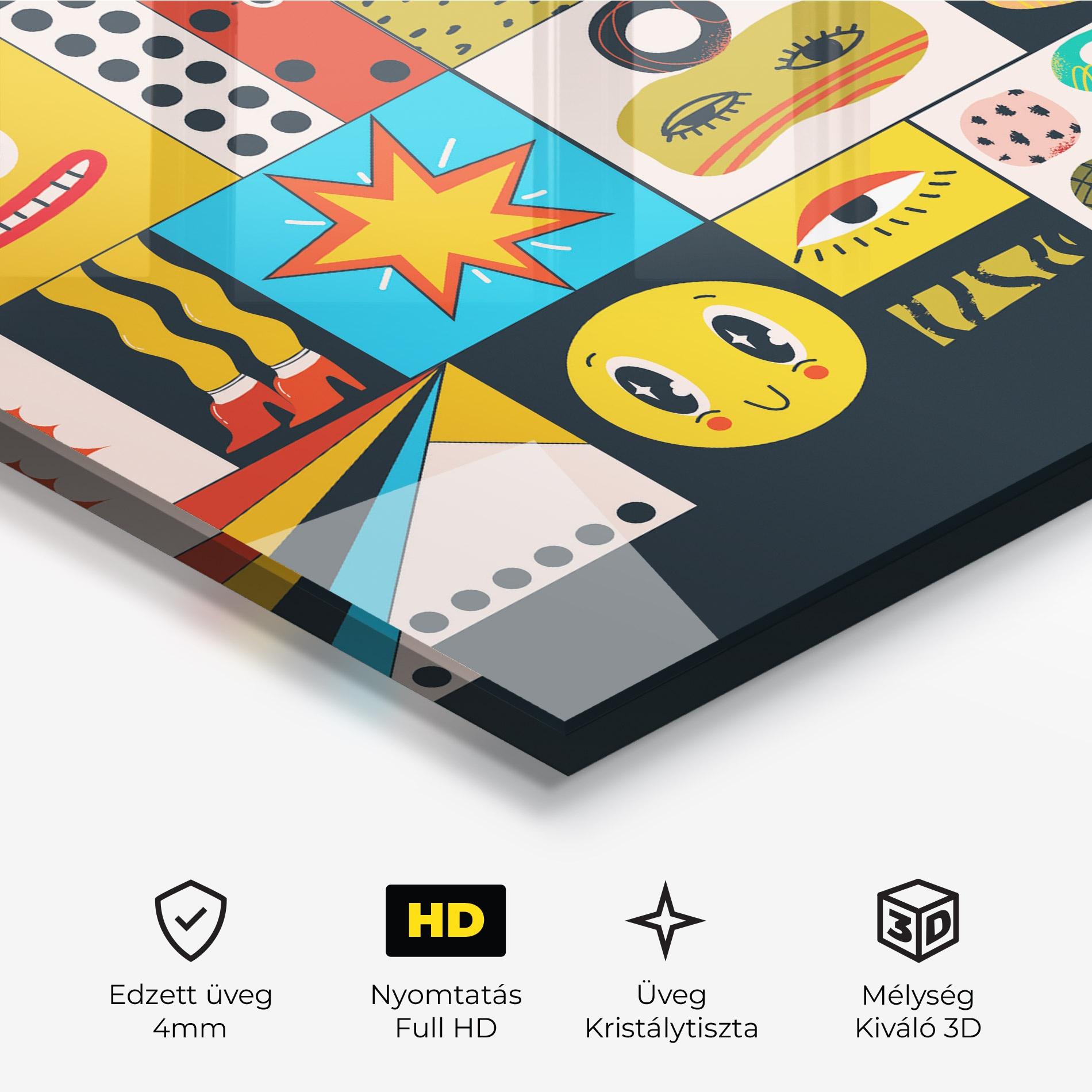 Üvegkép Cool Eye Shape mockup 3