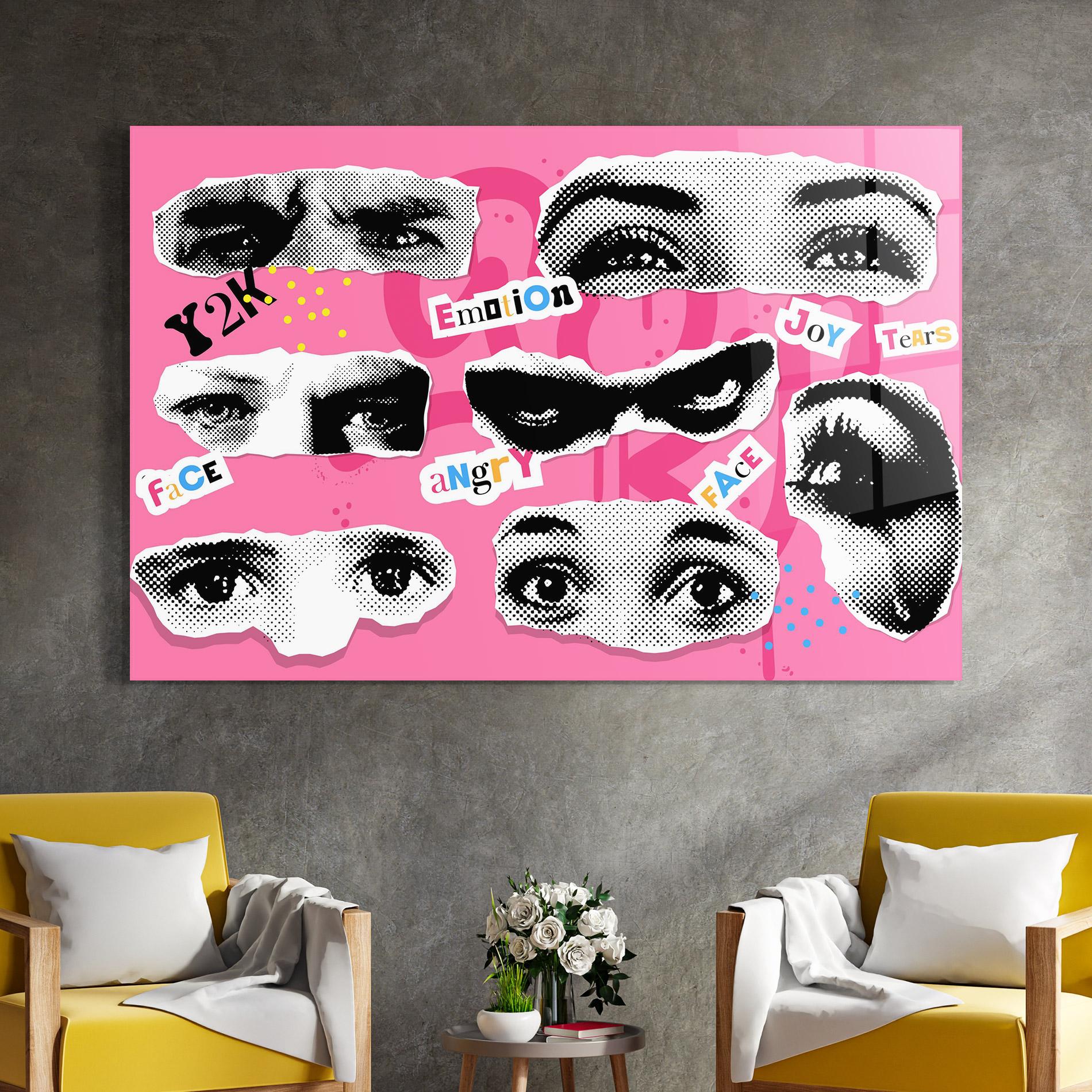 Üvegkép Eye Type mockup 4