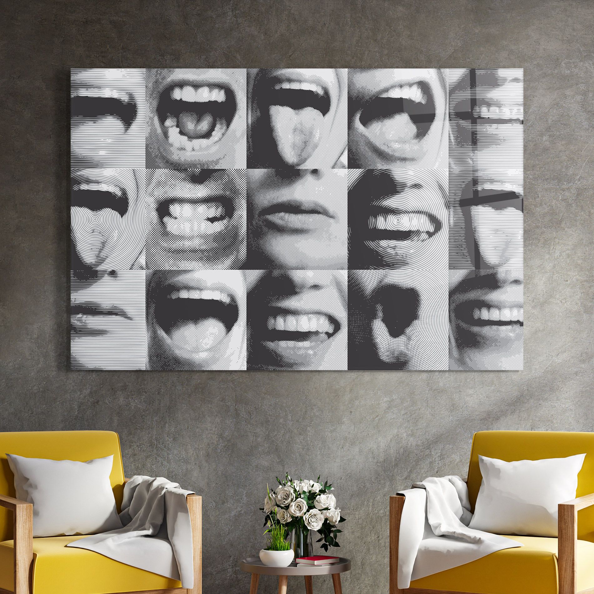 Grey Mouth Collage mockup 4