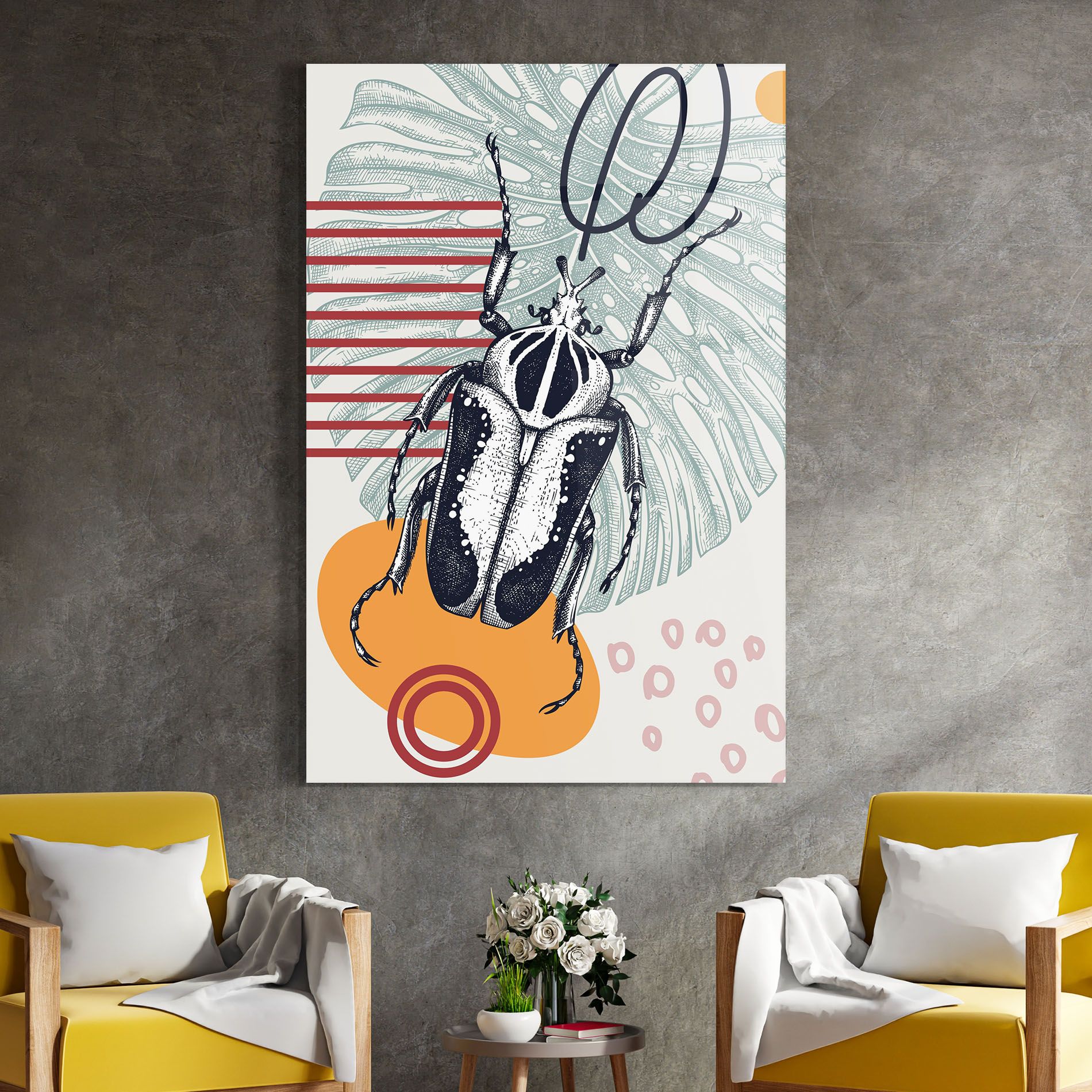 Insects Art Collage mockup 4