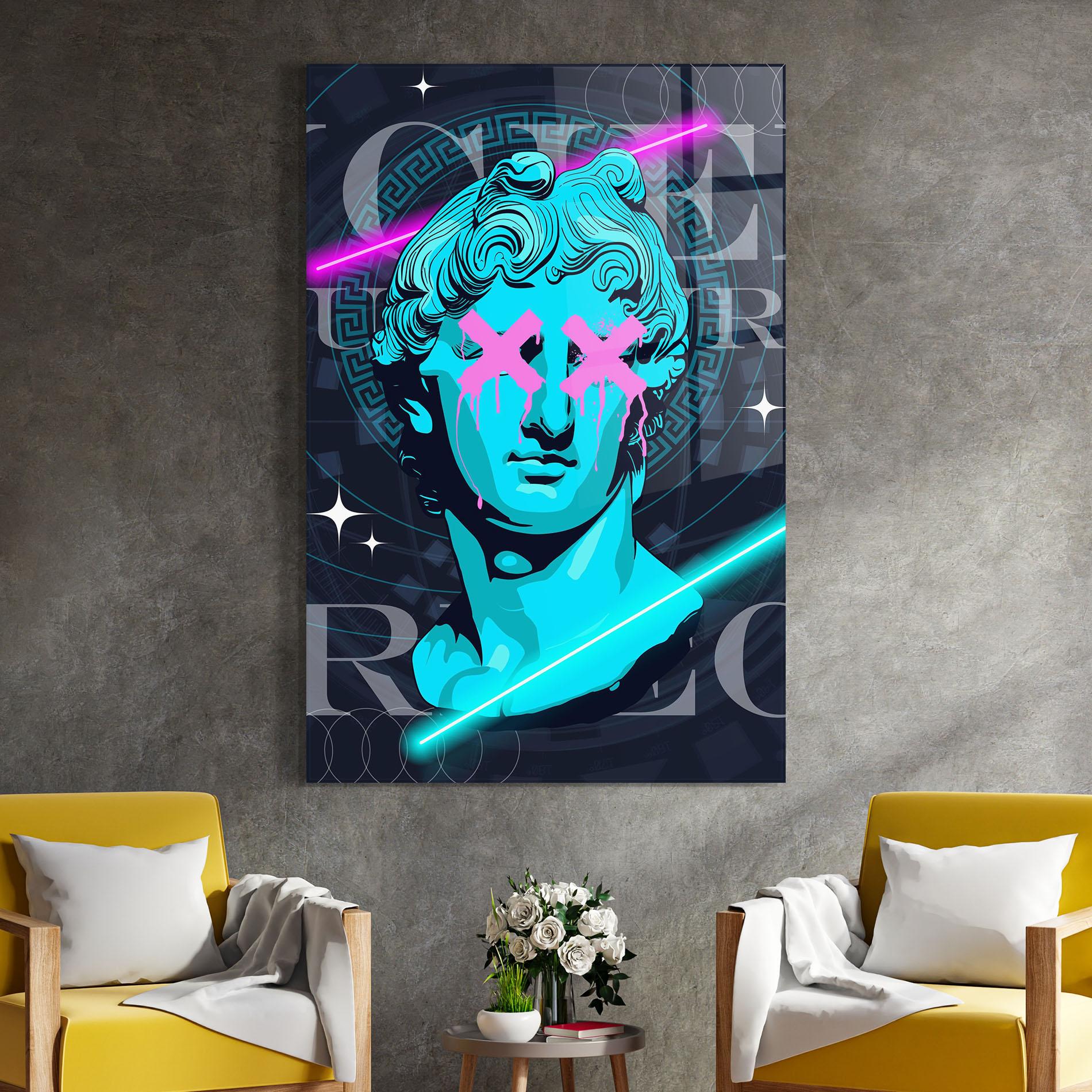 Üvegkép Sculptures mockup 4