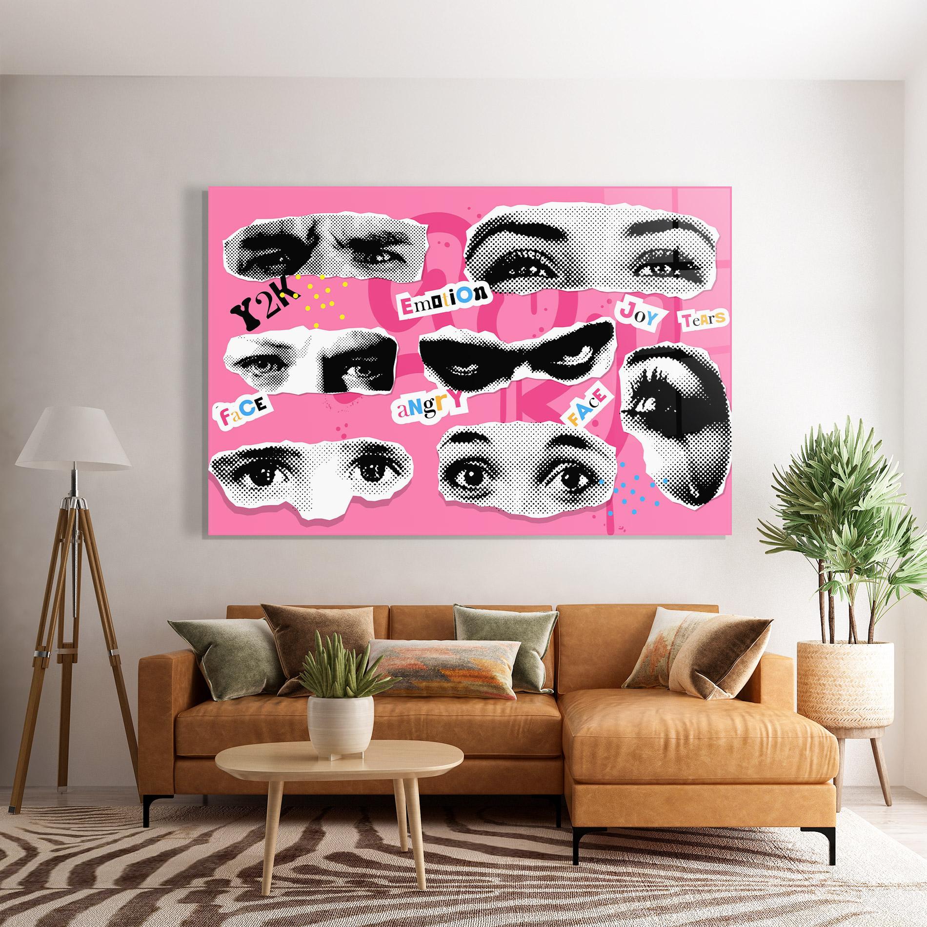 Üvegkép Eye Type mockup 7