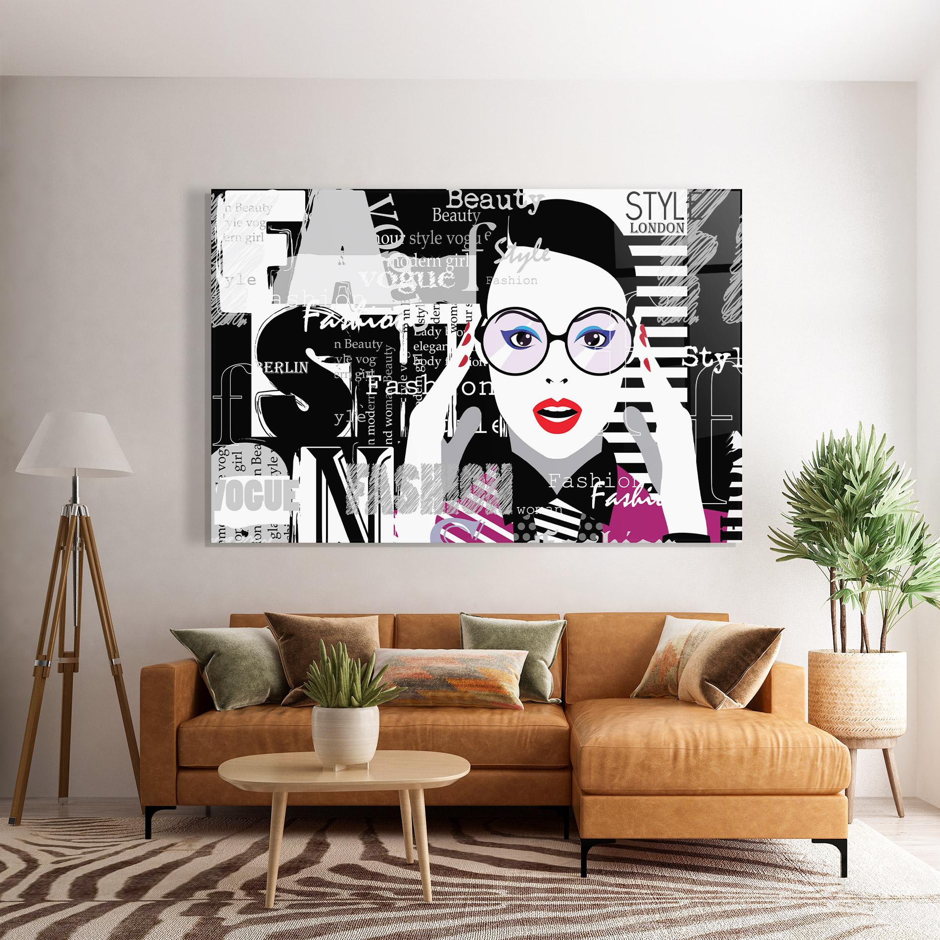 Üvegkép Fashion Collage mockup 7