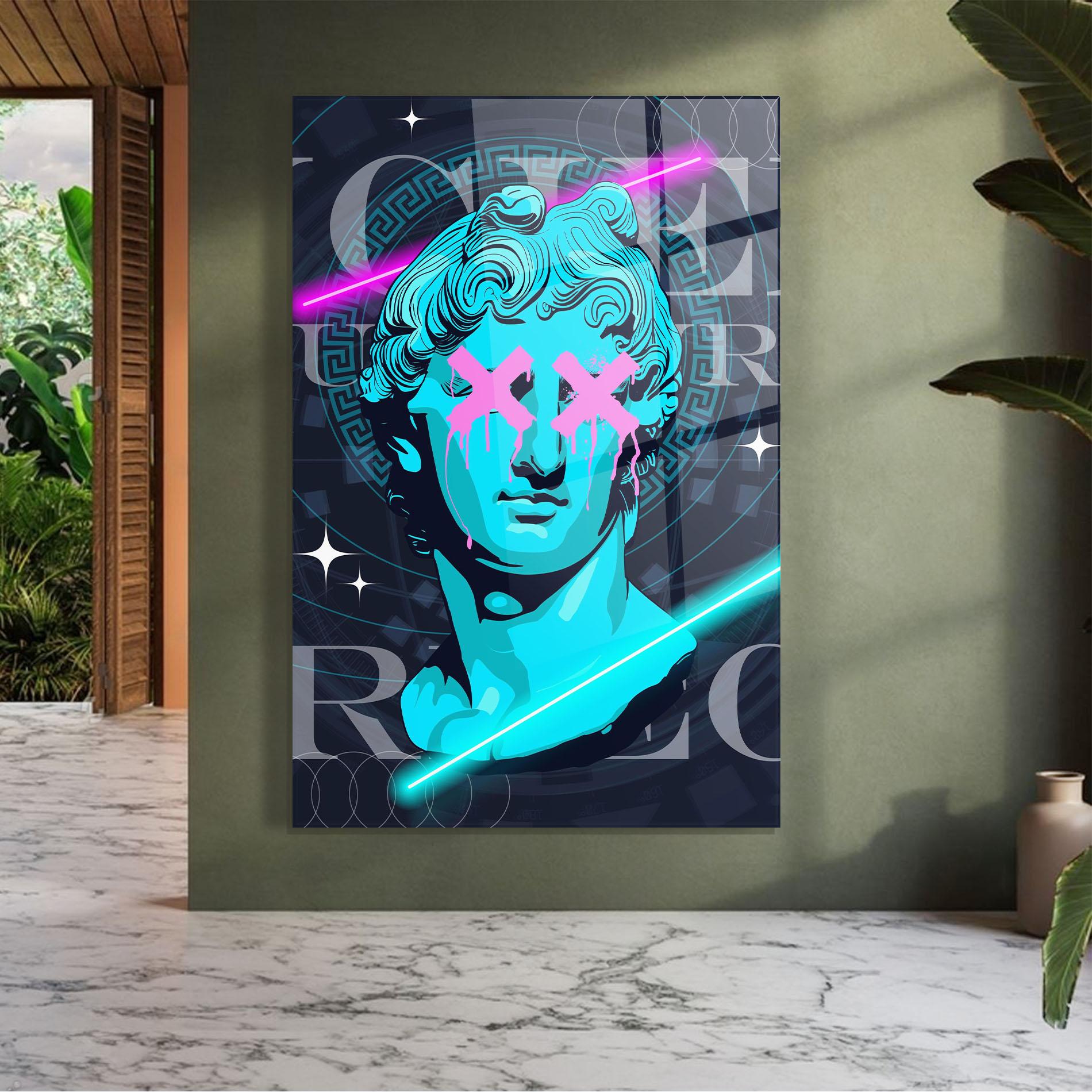 Üvegkép Sculptures mockup 7