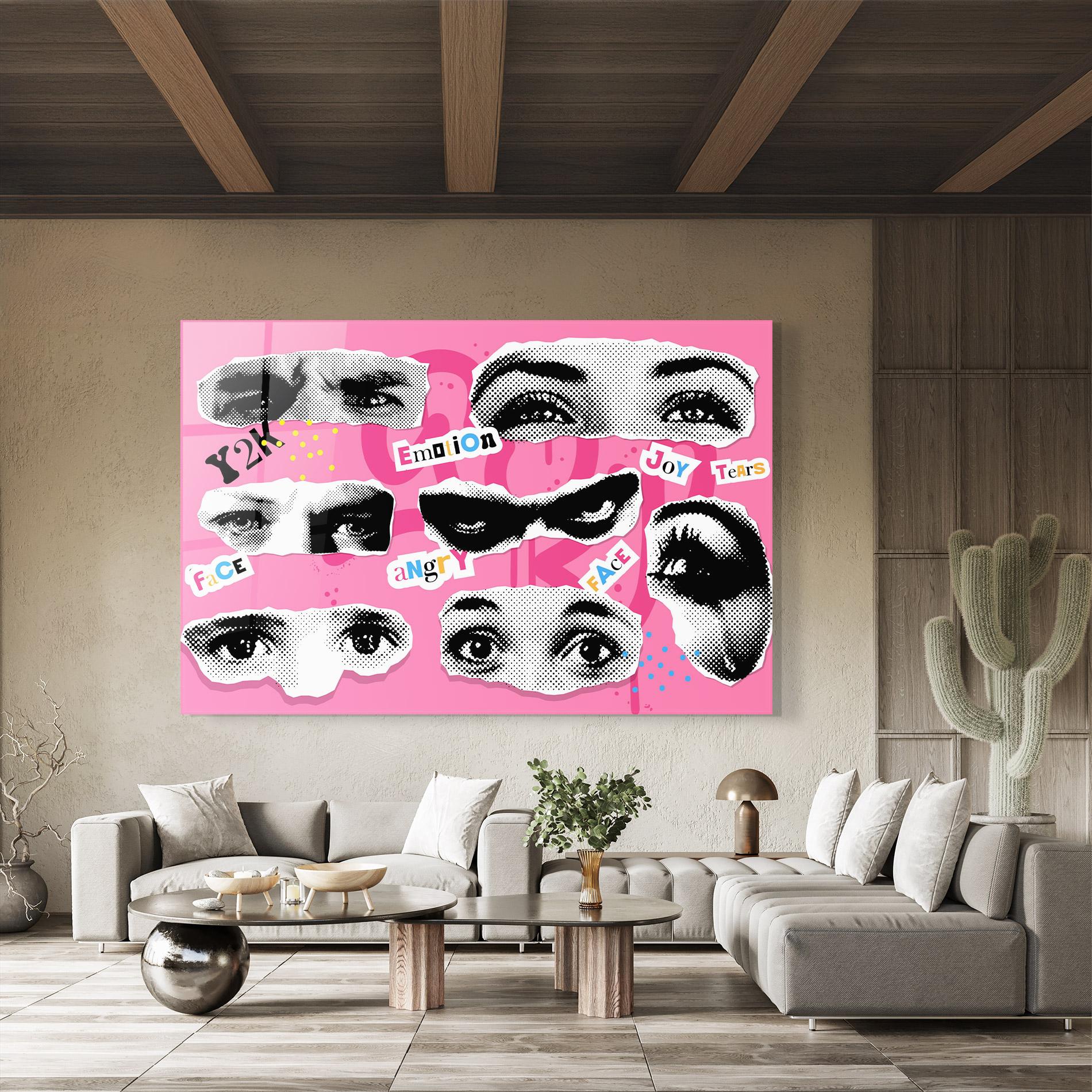 Üvegkép Eye Type mockup 8