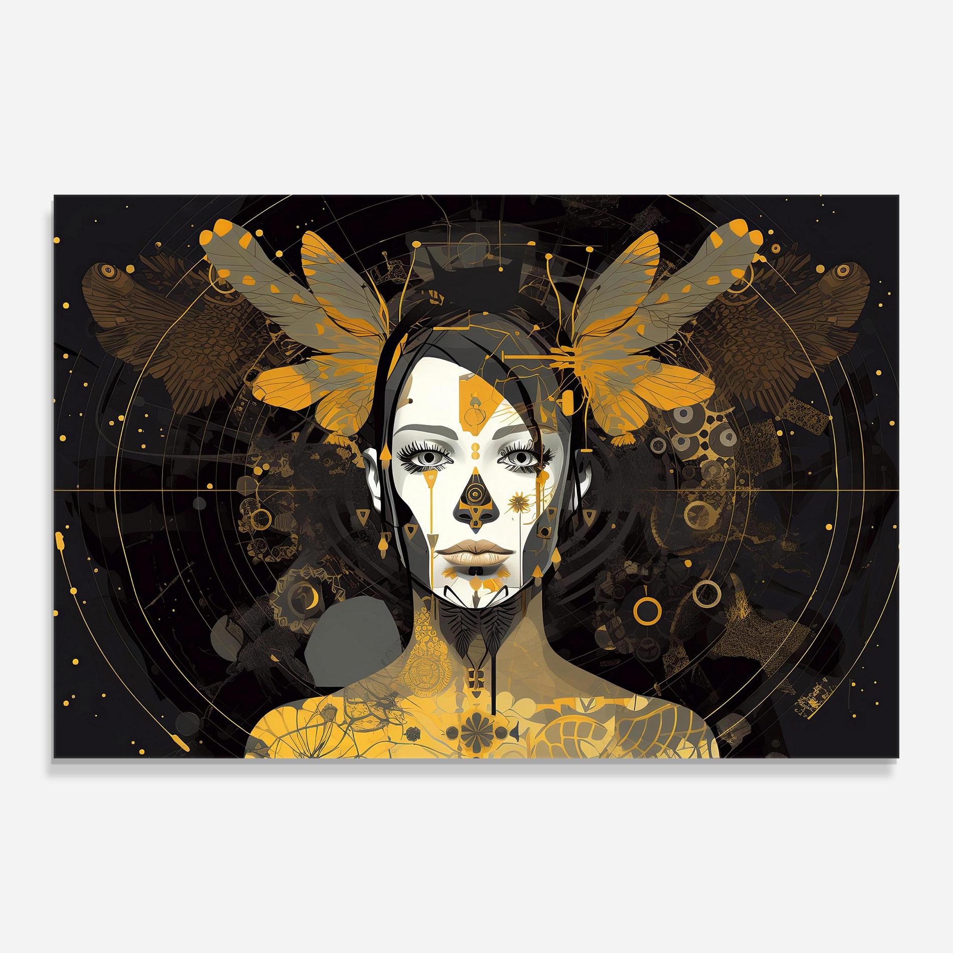 Üvegkép Colorful Graphical Artwork mockup 0