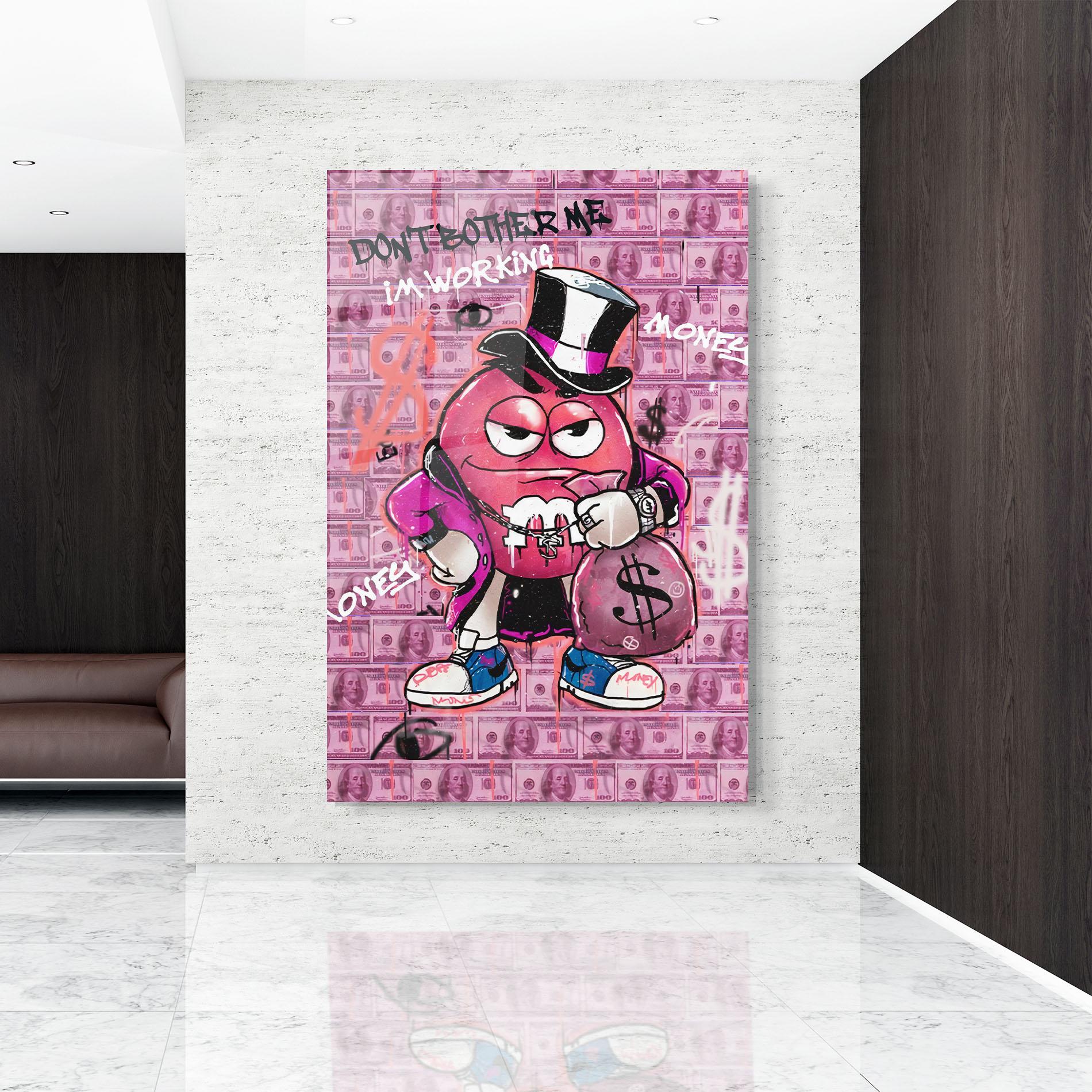 Üvegkép Give Me Your Money mockup 9