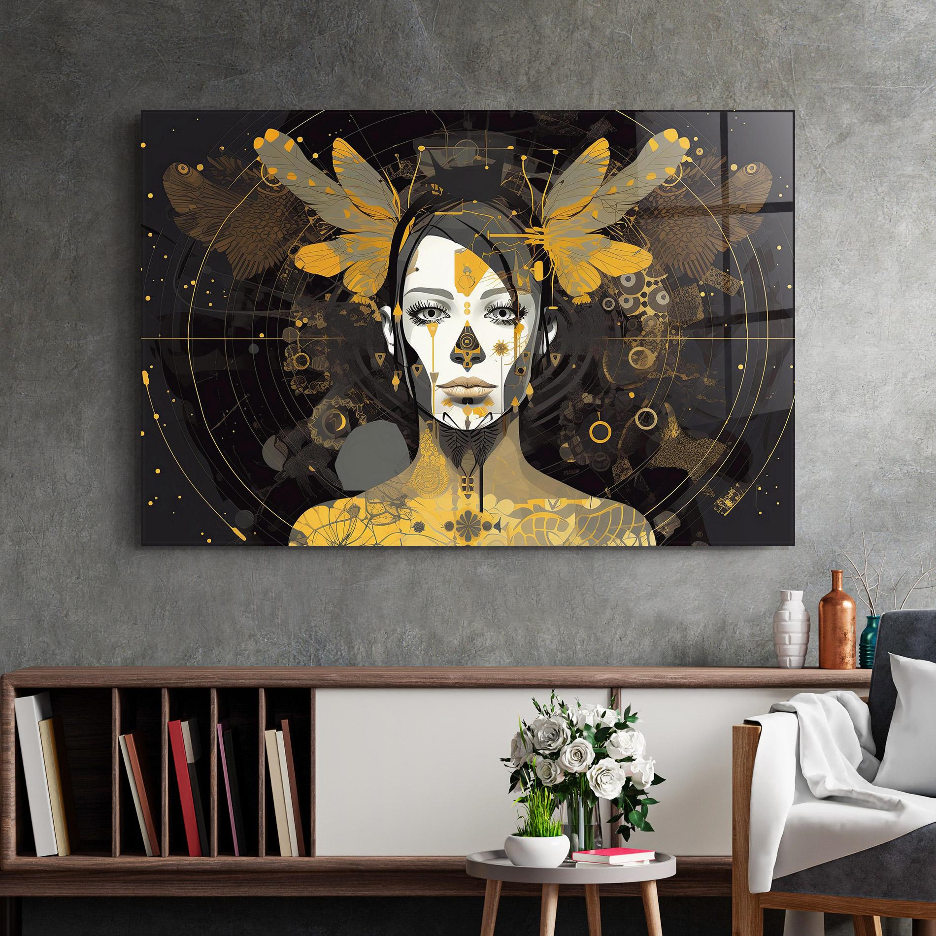 Üvegkép Colorful Graphical Artwork mockup 2