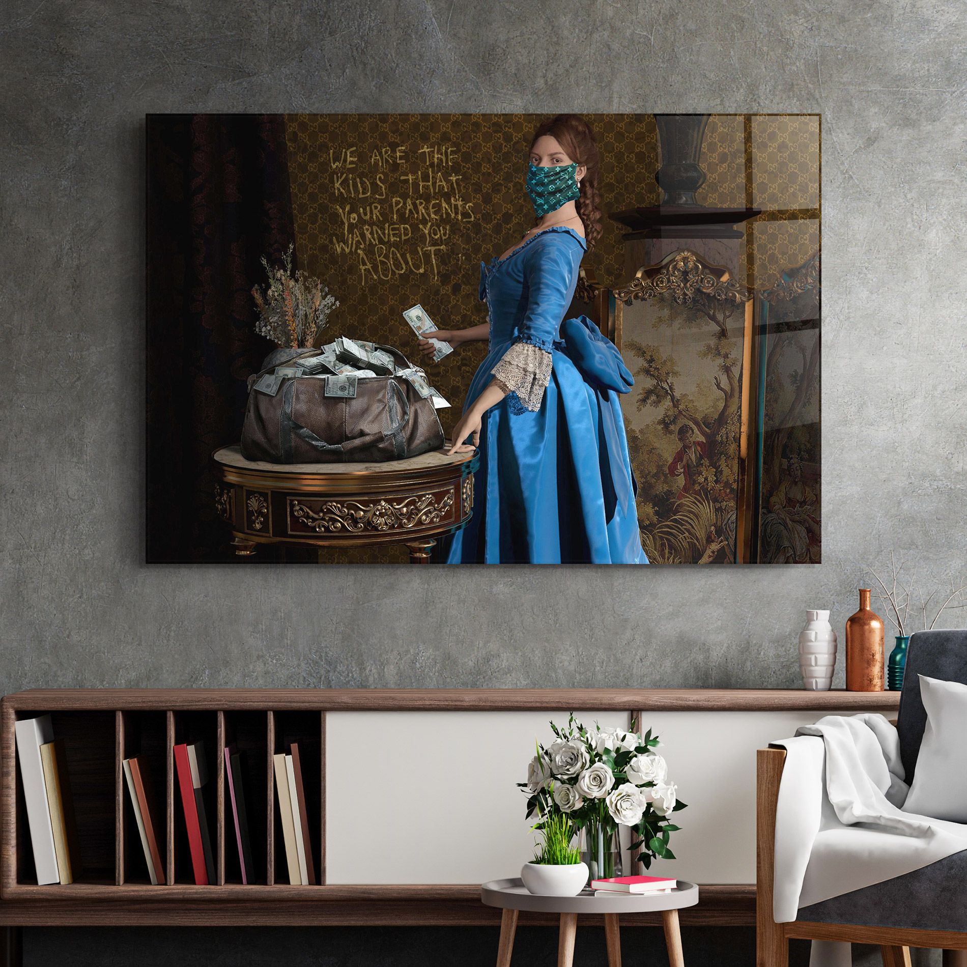 Vintage Money Heist mockup 2