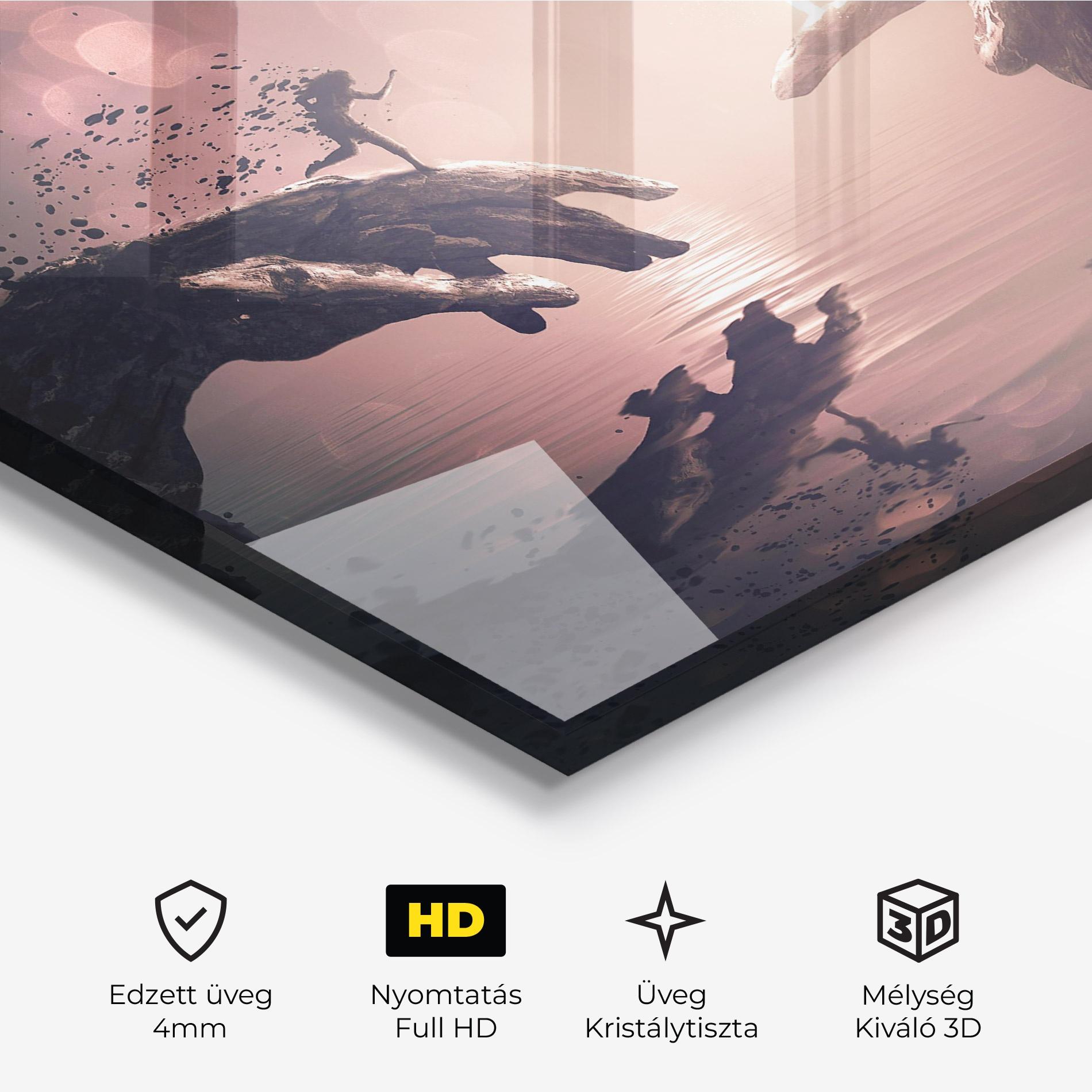 Üvegkép Life Story mockup 3