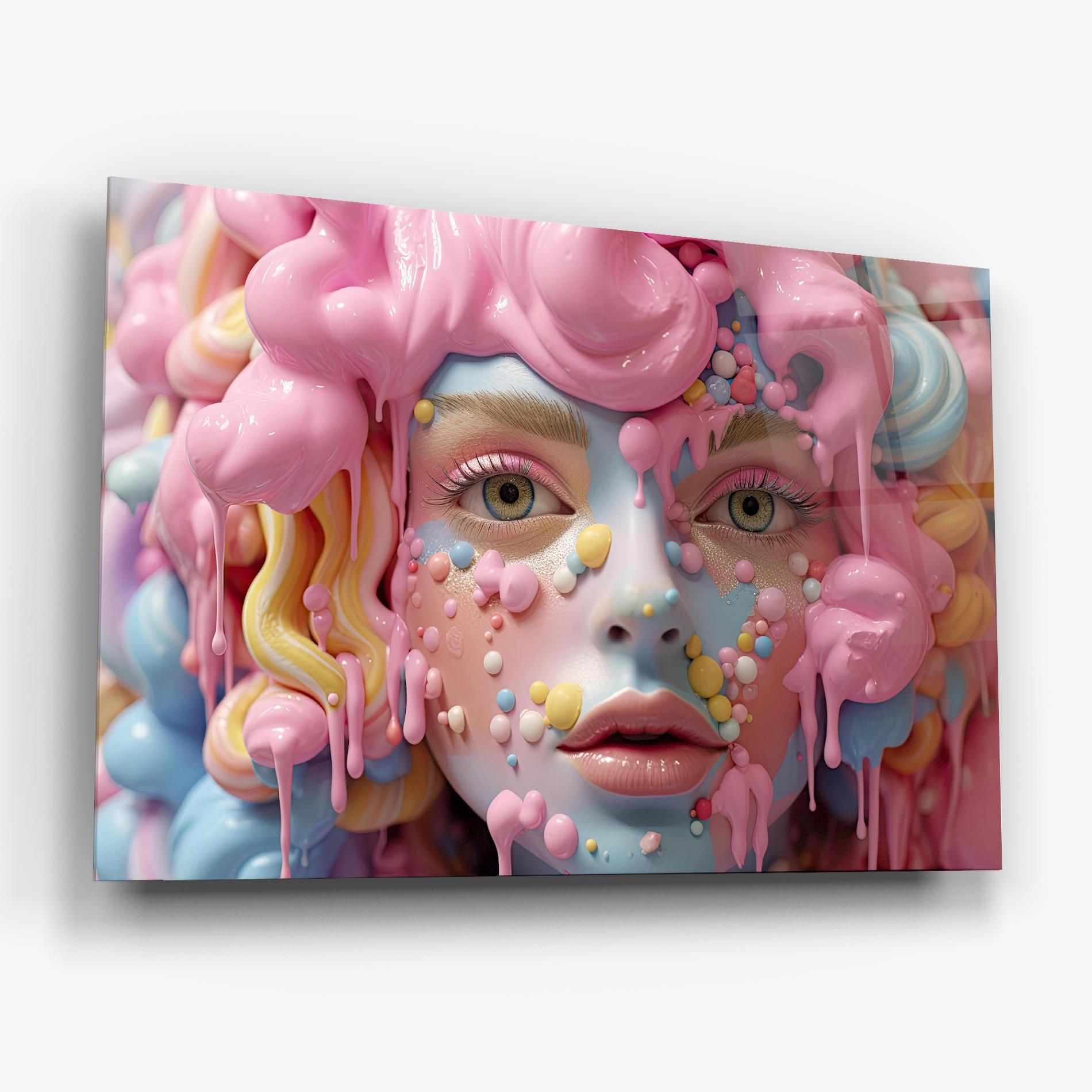 Üvegkép Candy Face Girl mockup 6