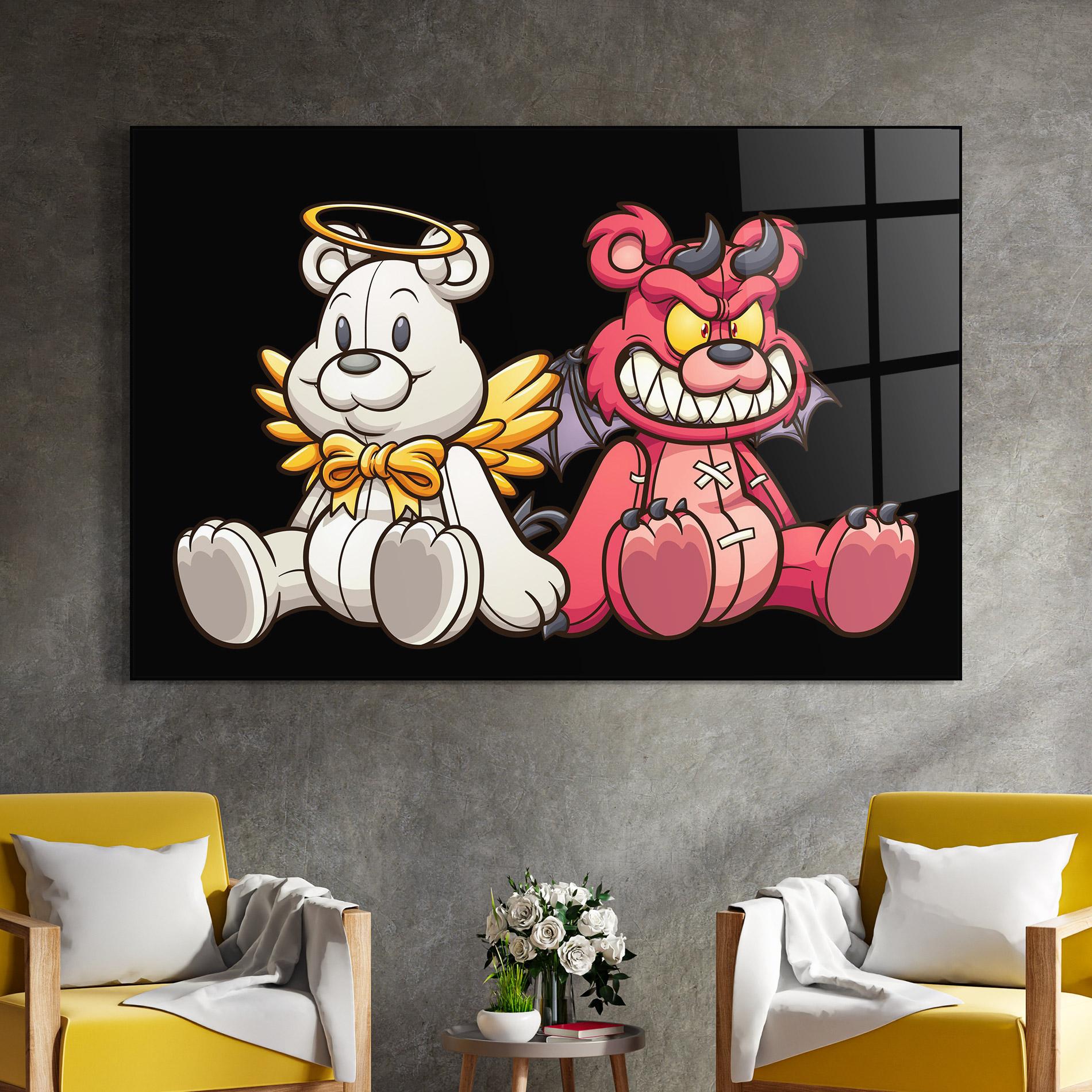 Üvegkép Angel Bear mockup 4