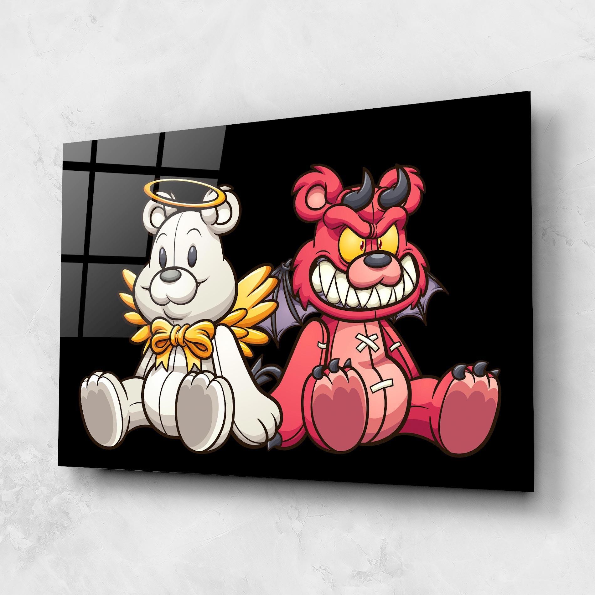 Üvegkép Angel Bear mockup 1