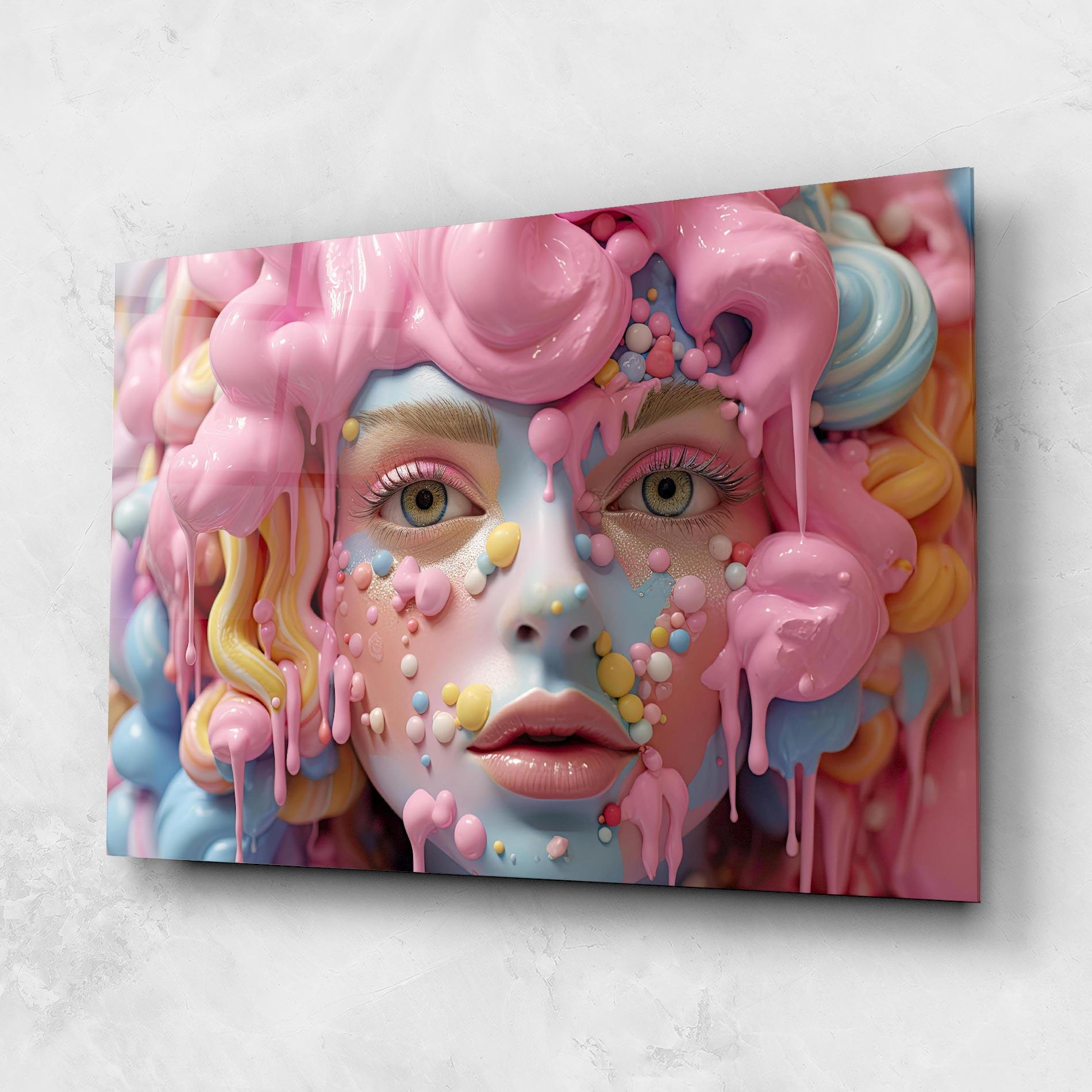 Üvegkép Candy Face Girl mockup 1