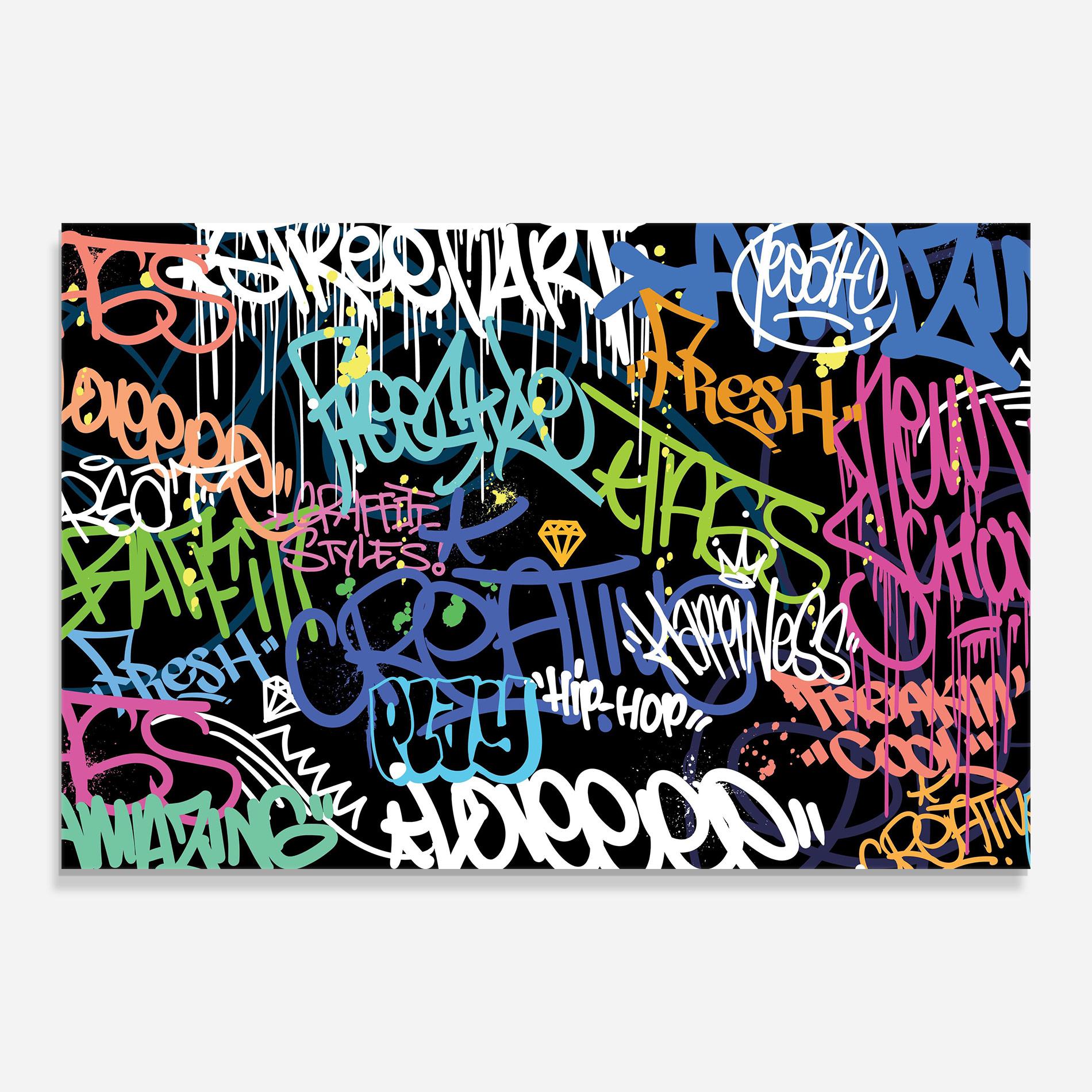 Üvegkép Colorful Tags mockup 0