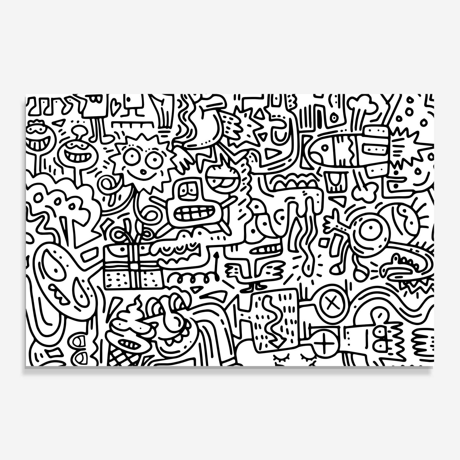 Doodle Black Line mockup 0