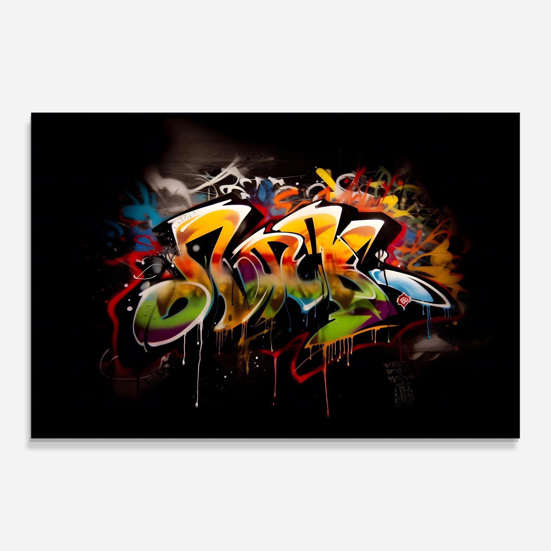 Graffiti Style Wall mockup 0