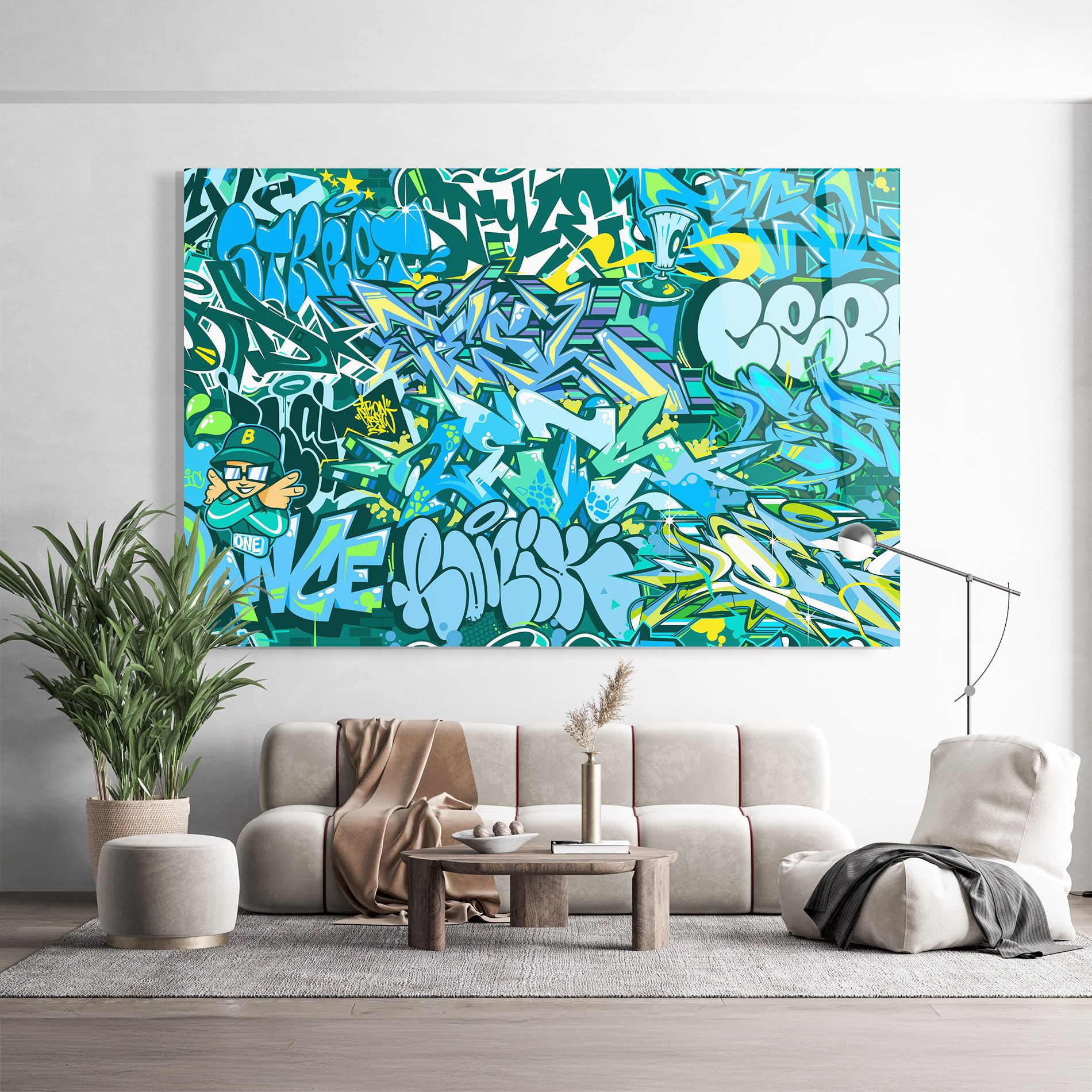 Be One Graffiti mockup 9