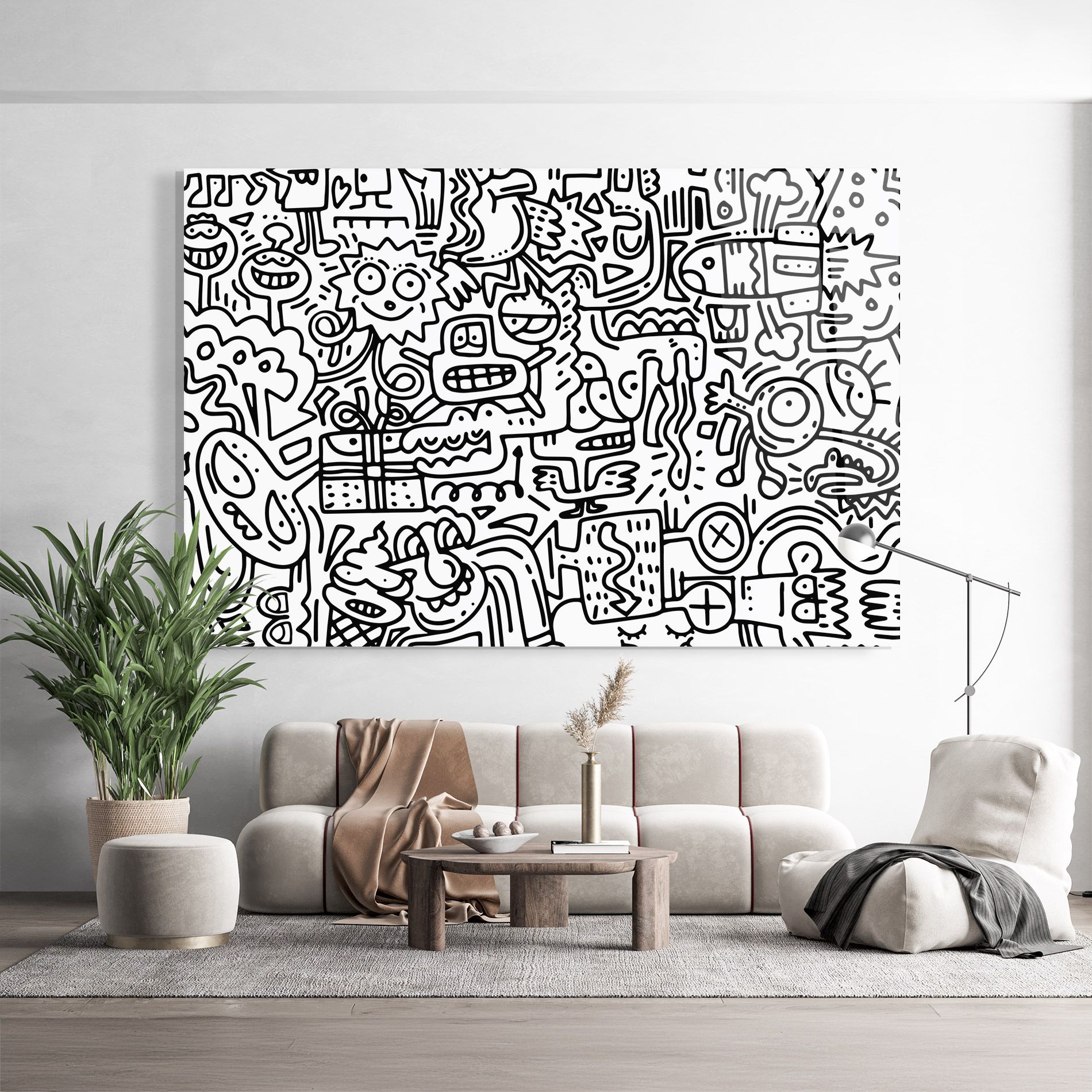 Doodle Black Line mockup 9