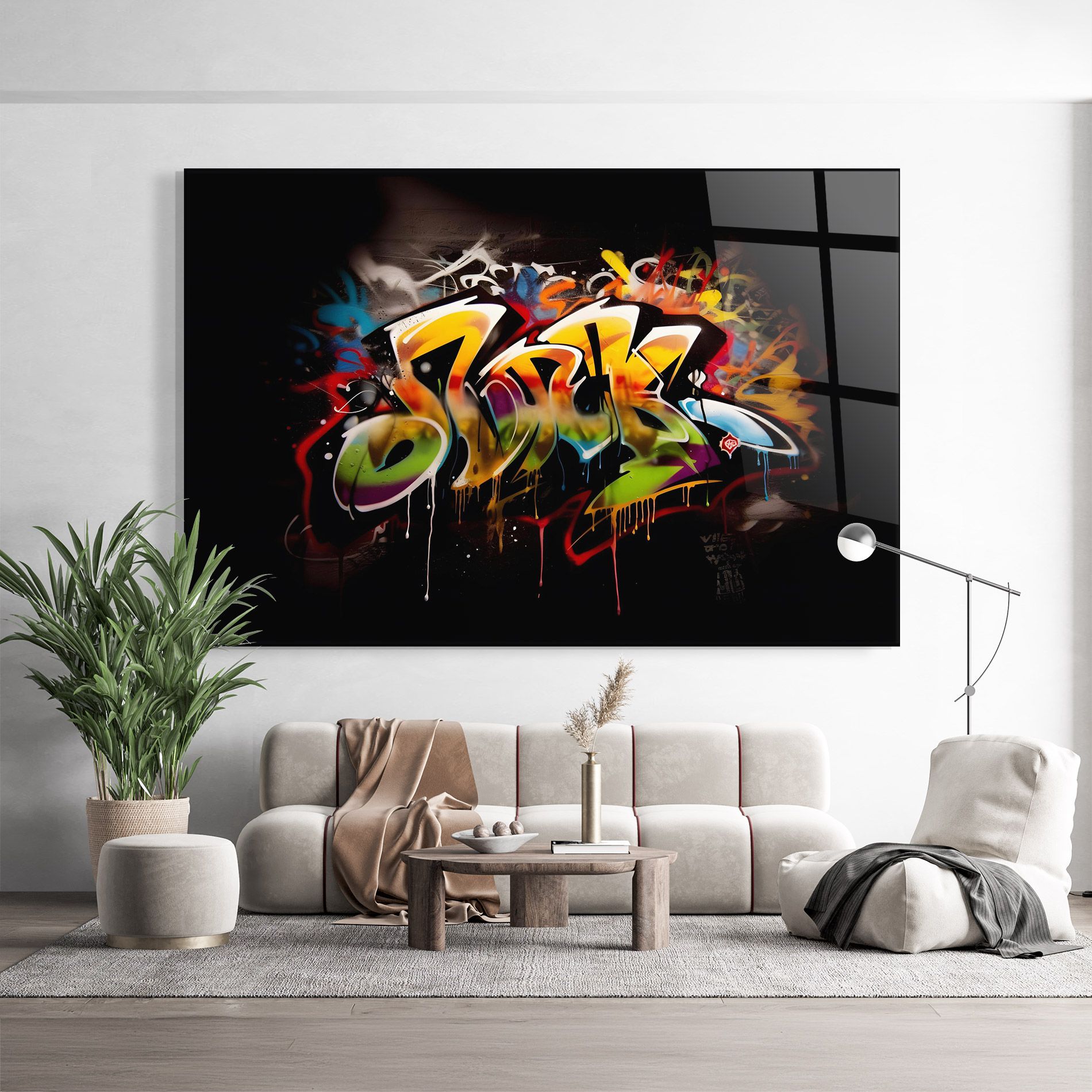 Graffiti Style Wall mockup 9