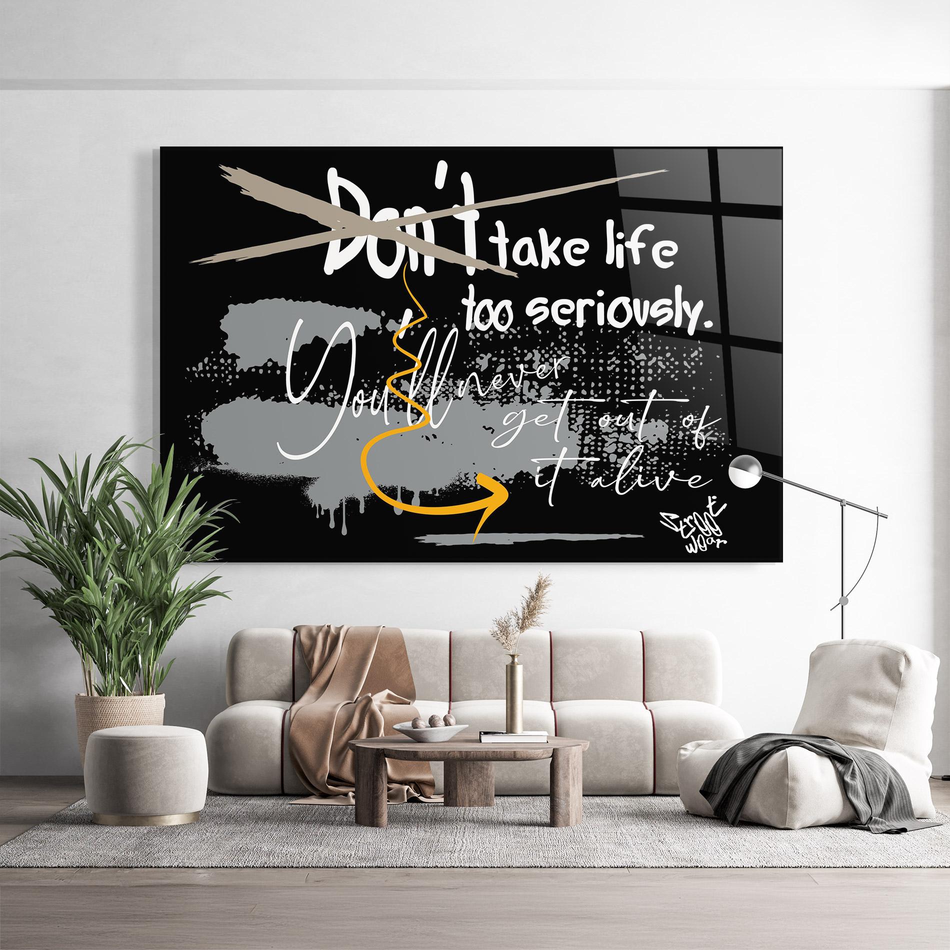Üvegkép Grey Orange Graffiti mockup 9