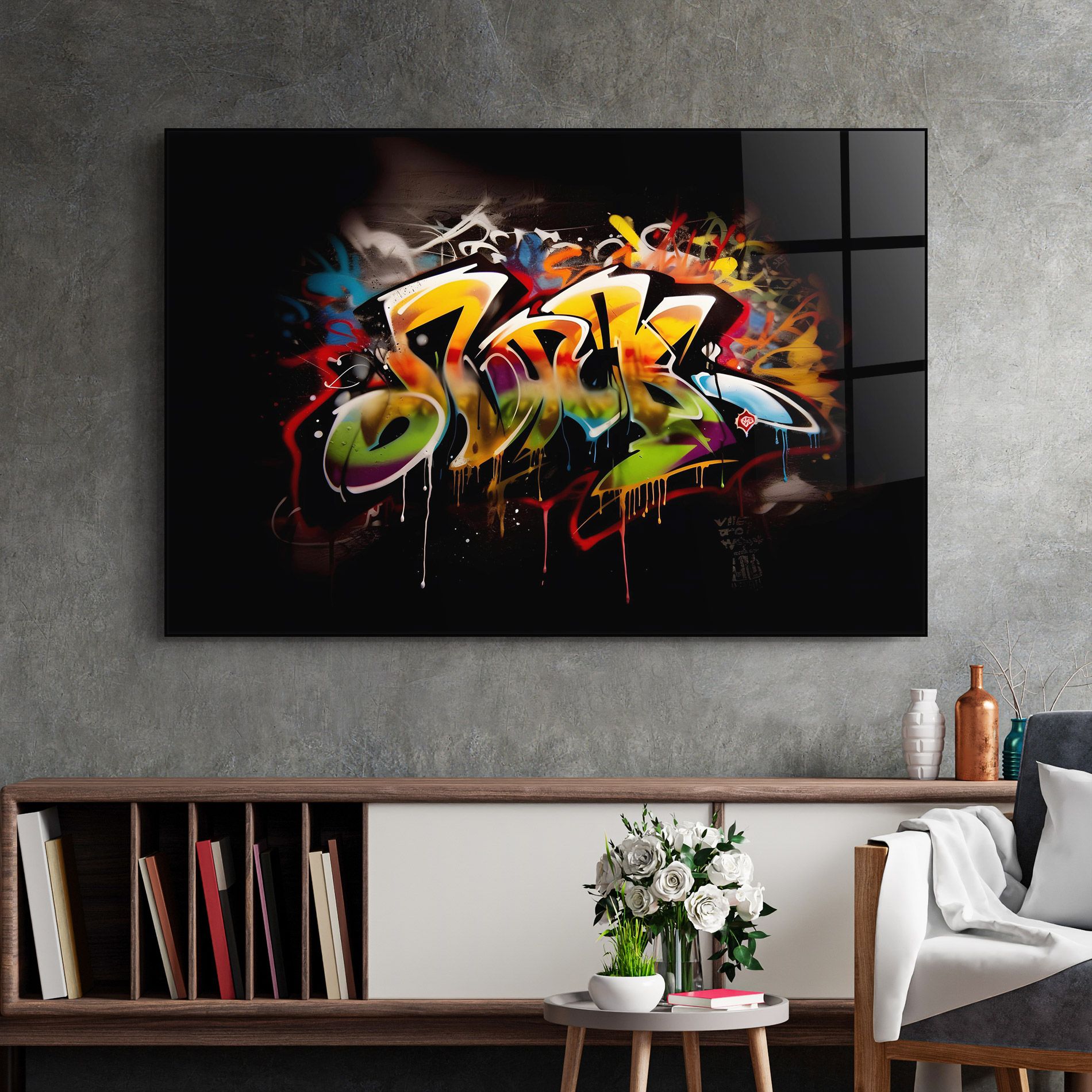 Graffiti Style Wall mockup 2