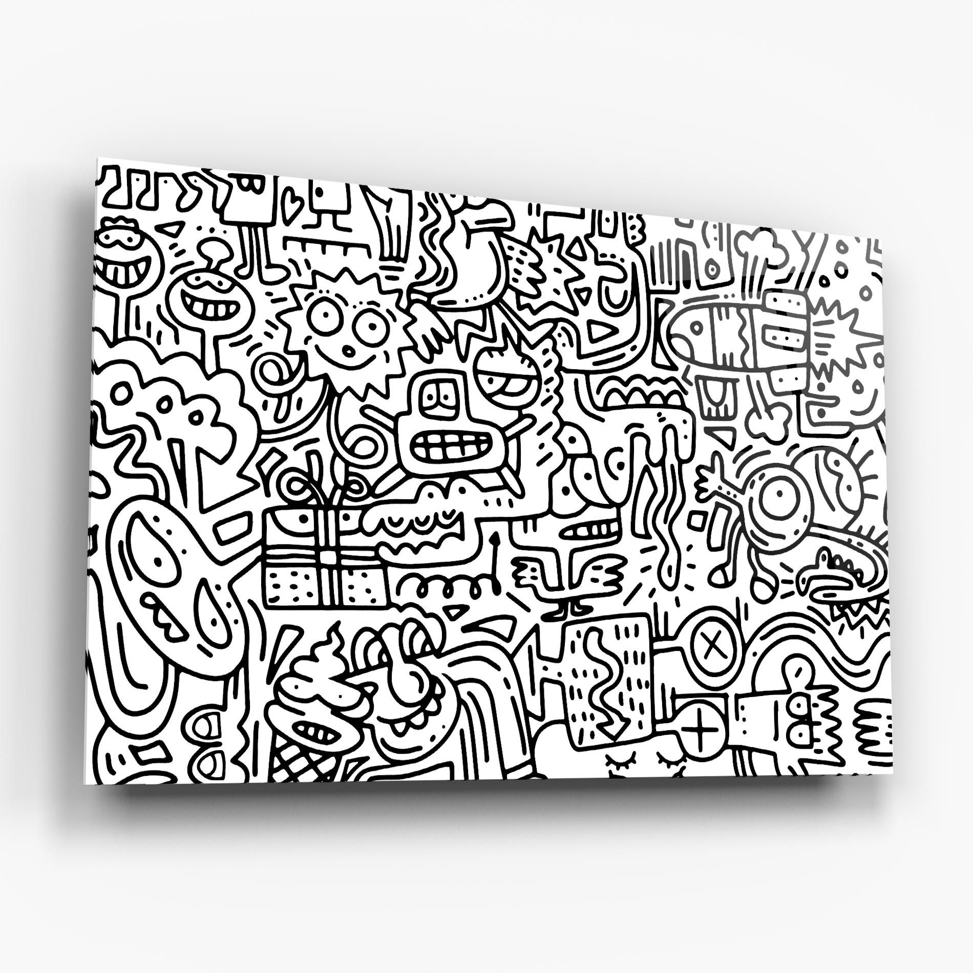 Doodle Black Line mockup 6