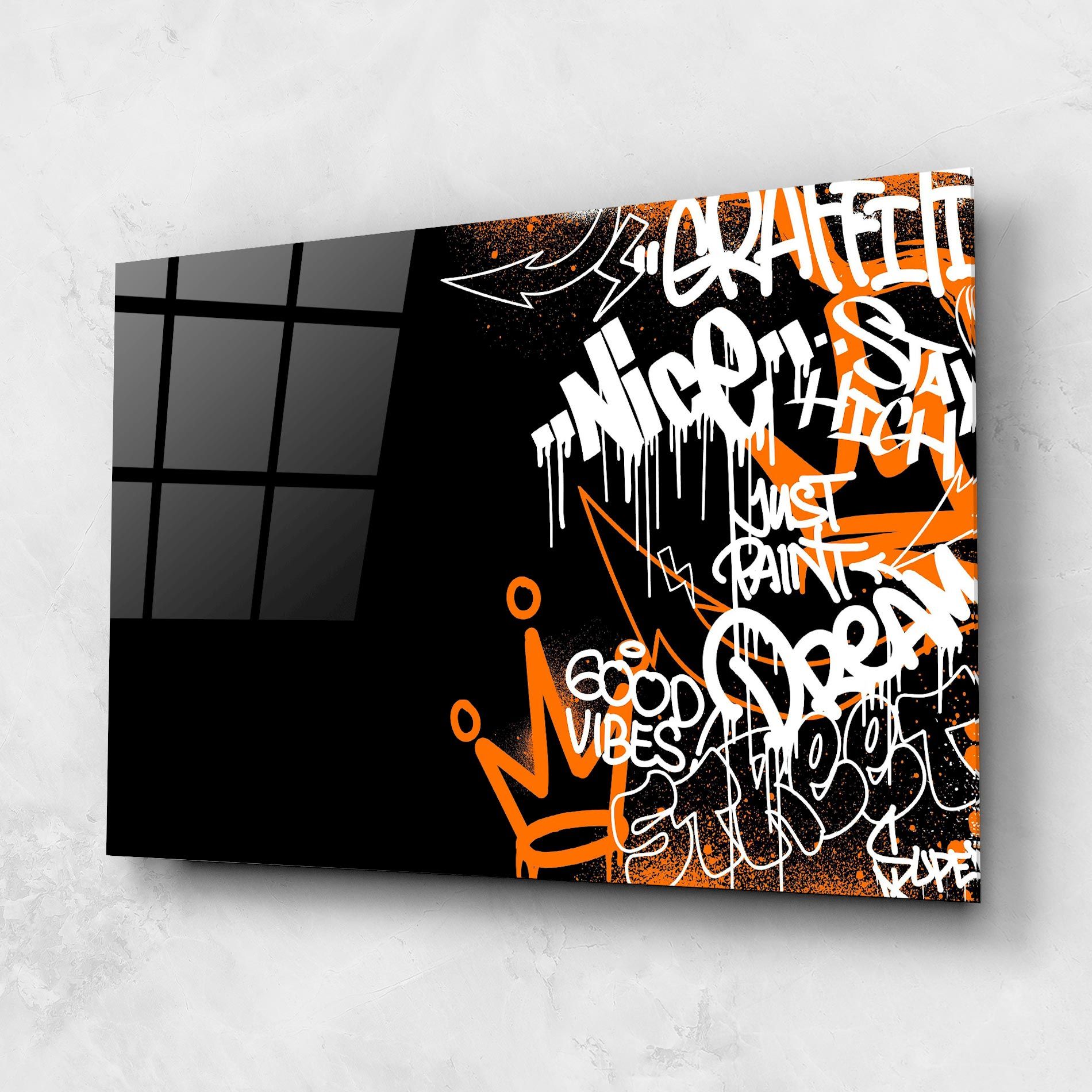 Good Vibes Graffiti mockup 1