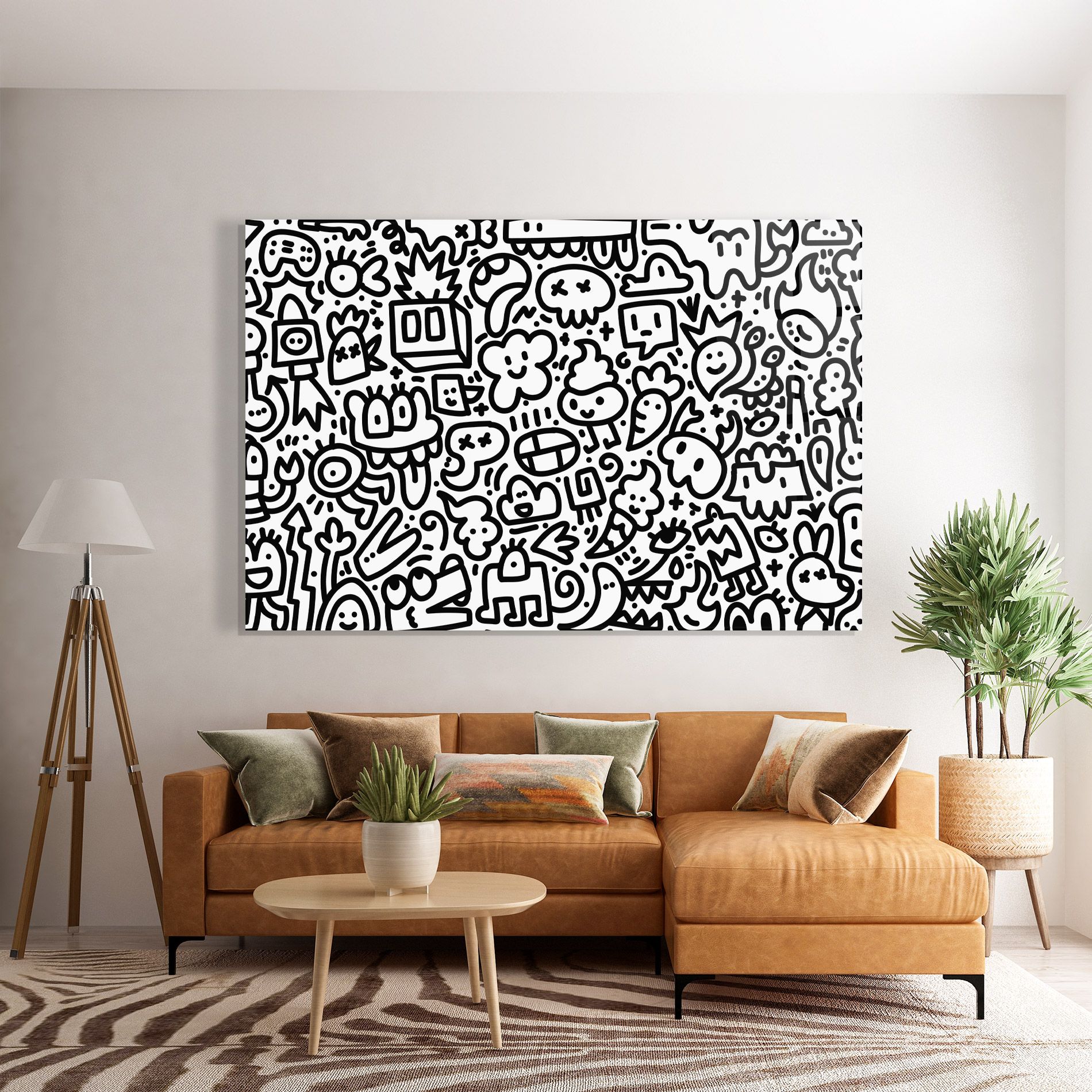 Black Line Doodle mockup 7